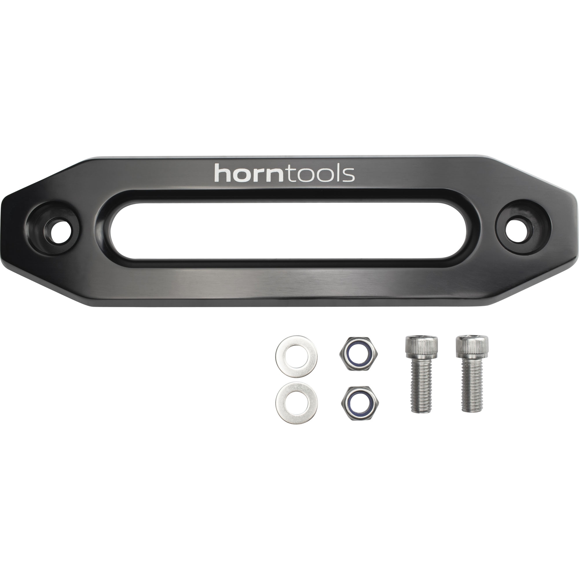 Rope window for plastic rope, aluminum, black anodized