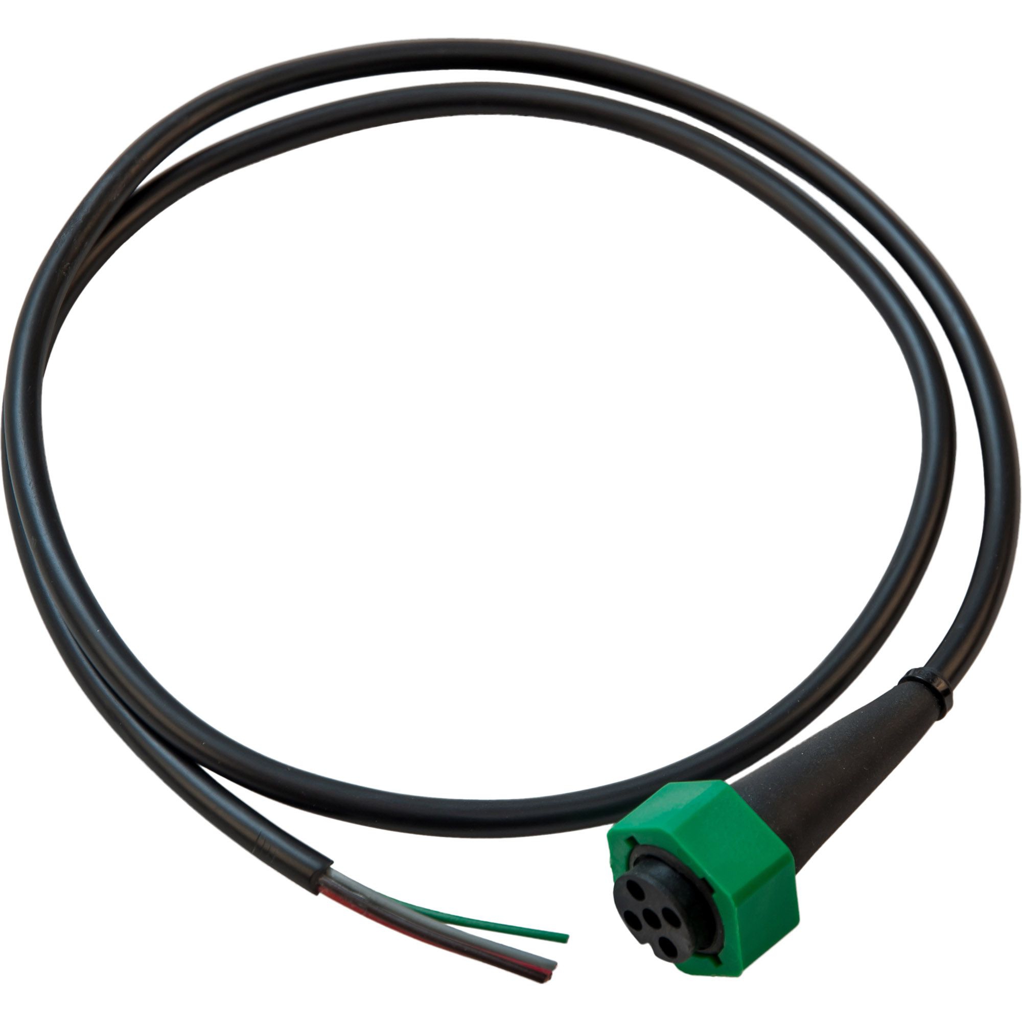 Bayonet connector 5 pole, green, with 1000mm cable Bayonet connector 5 pole, green, with 1000mm cable