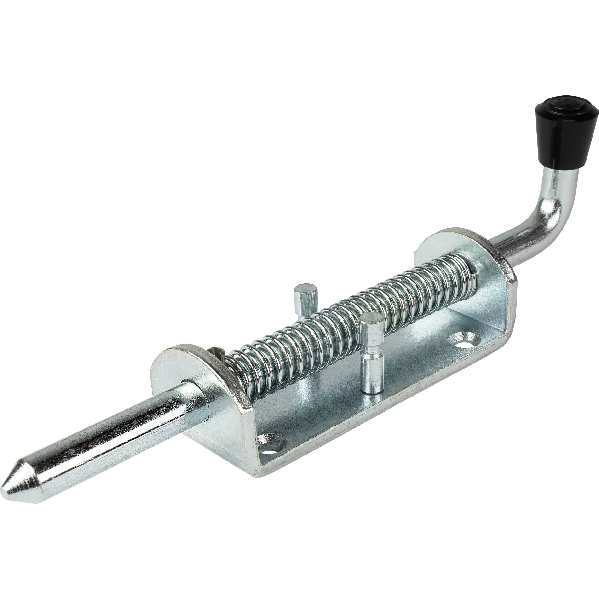 Spring latch with detent Spring latch with detent