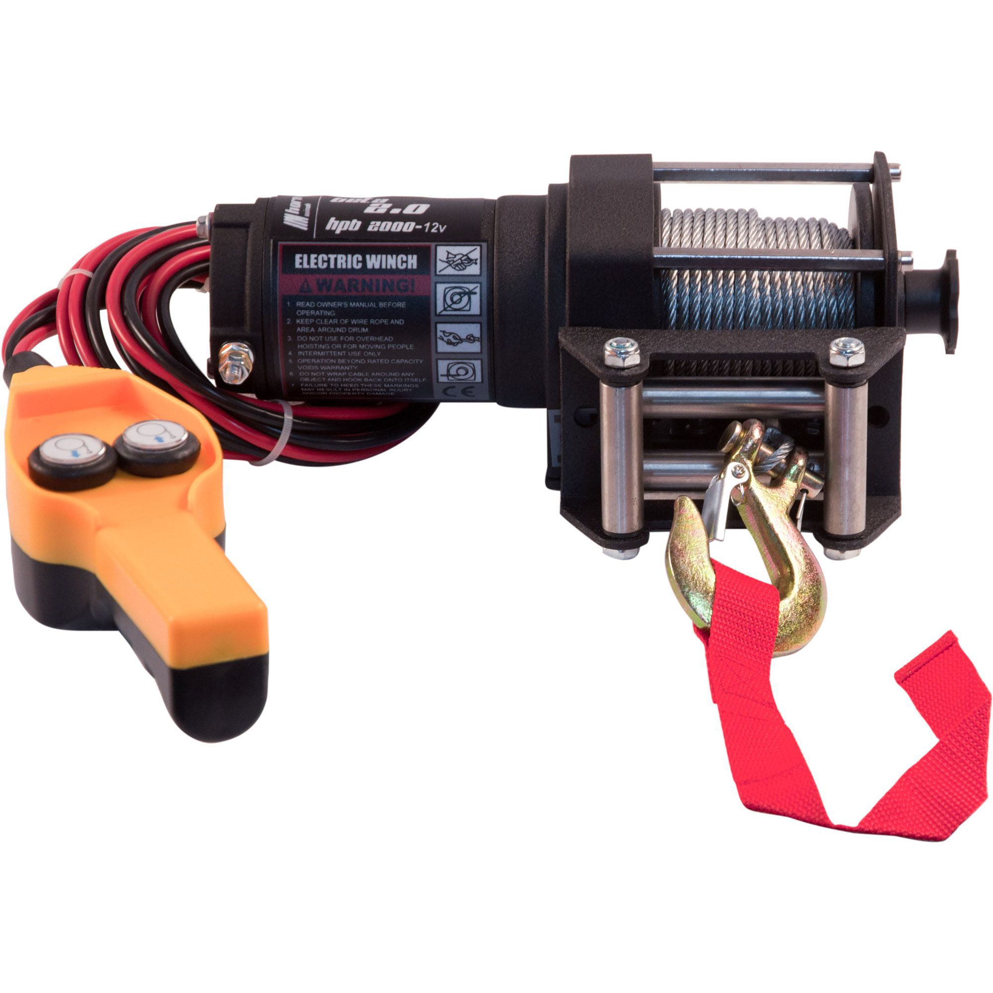 Winch HPB2000, 12 V, Tensile Force 907 kg Winch HPB2000, 12 V, Tensile Force 907 kg