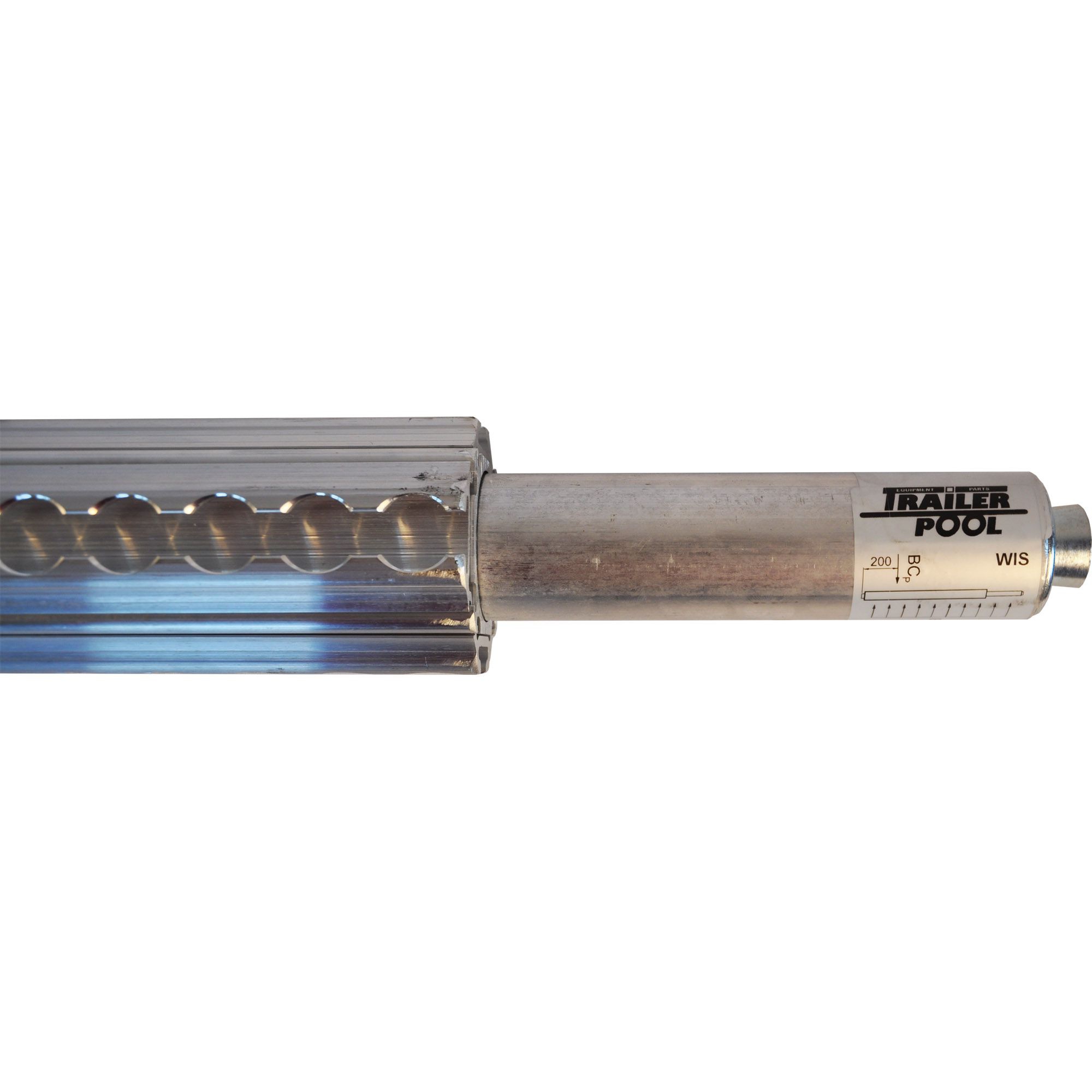 Locking bar with airline channel, length 2000 m Locking bar with airline channel, length 2000 m