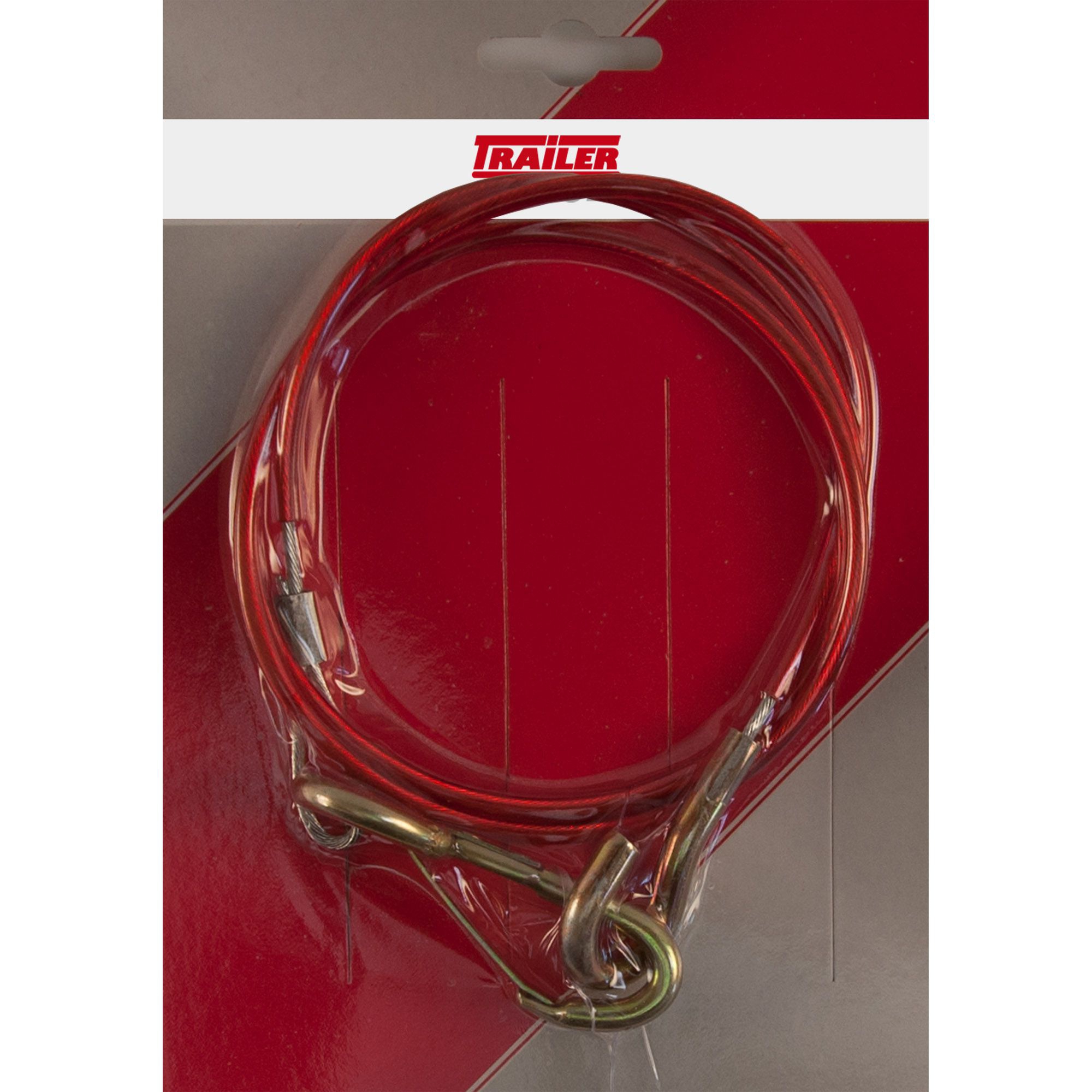 Breakaway Cable with Eye, Length 1000 mm, Red