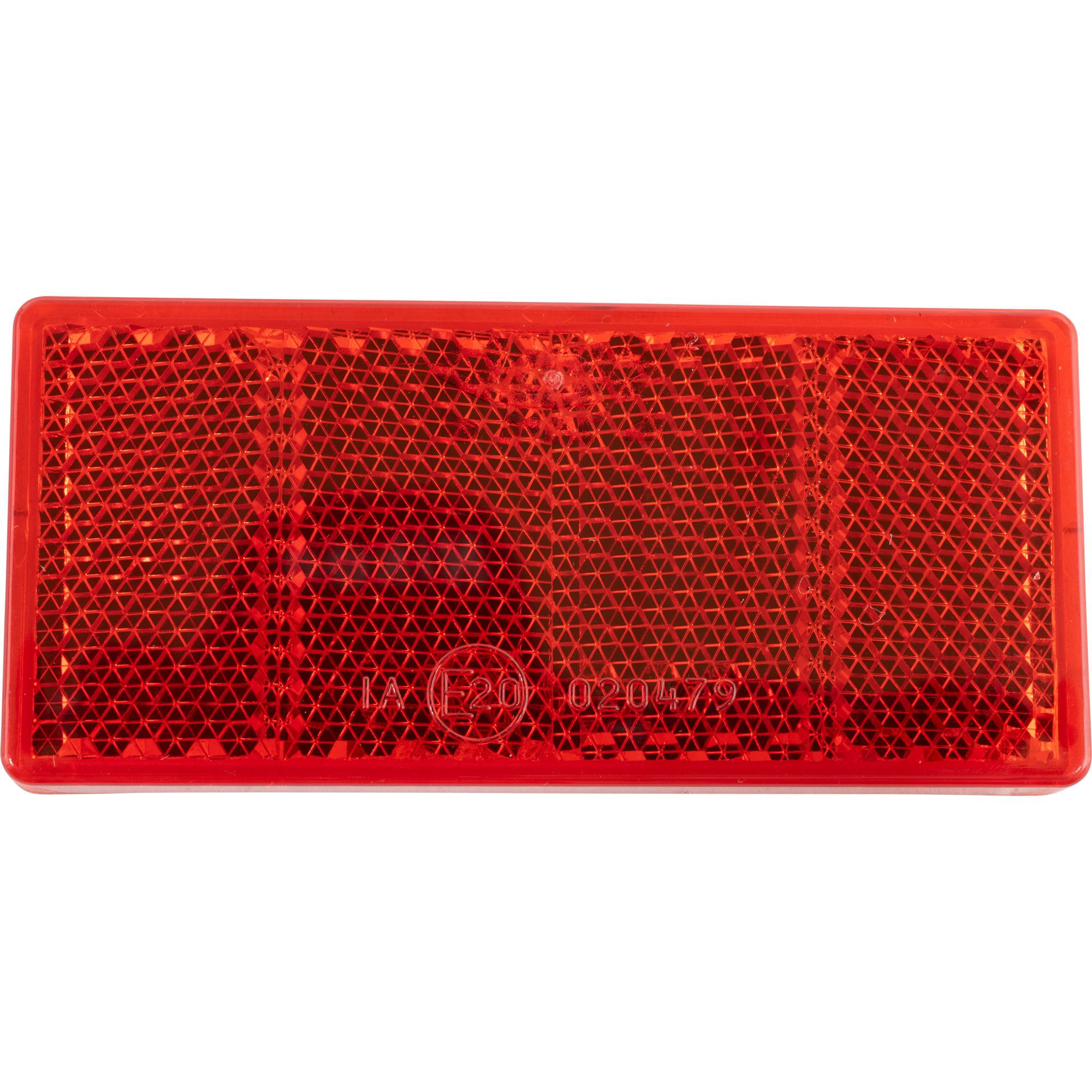 Reflector 69 x 31.5 mm, Red, Adhesive Reflector 69 x 31.5 mm, Red, Adhesive