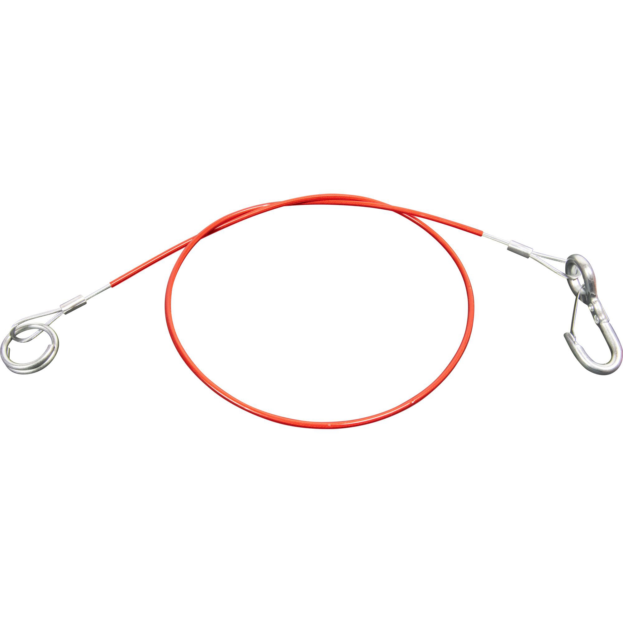 Breakaway Cable with Ring, Length 1000 mm, Red