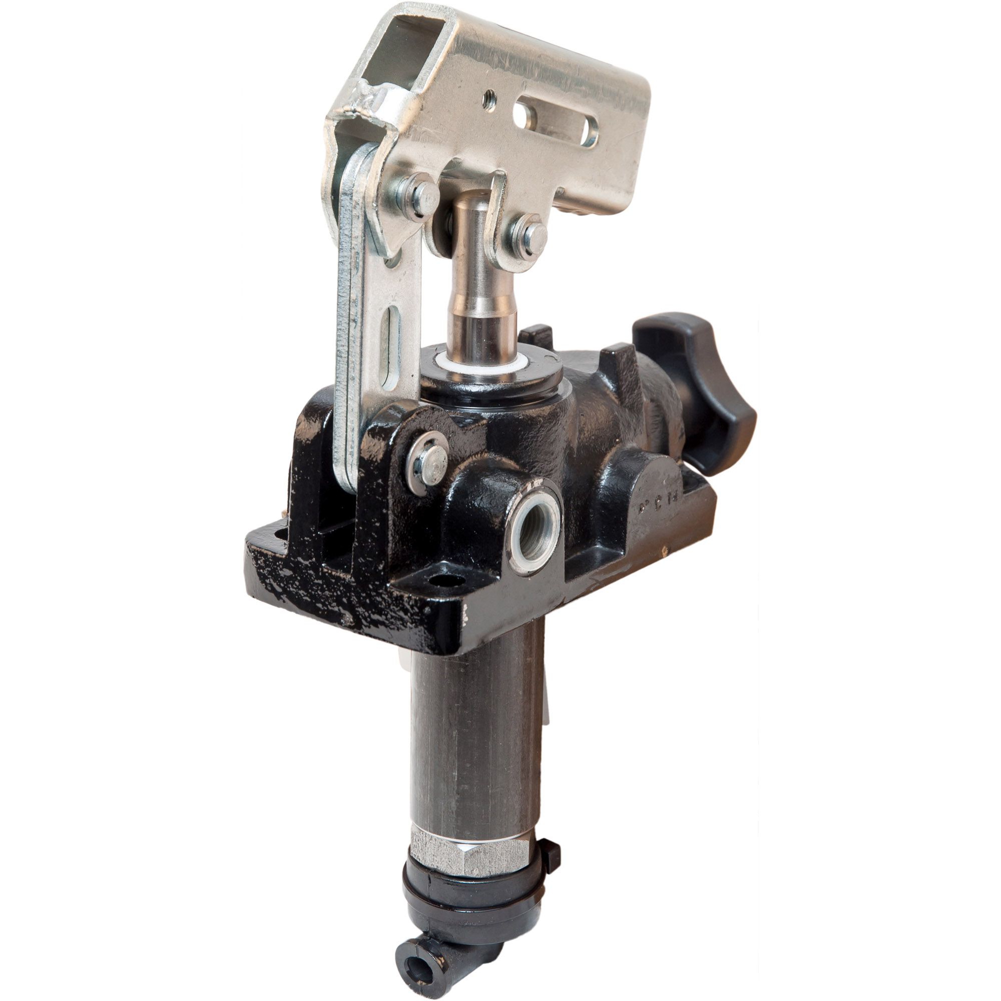Pump head double stroke and single-acting