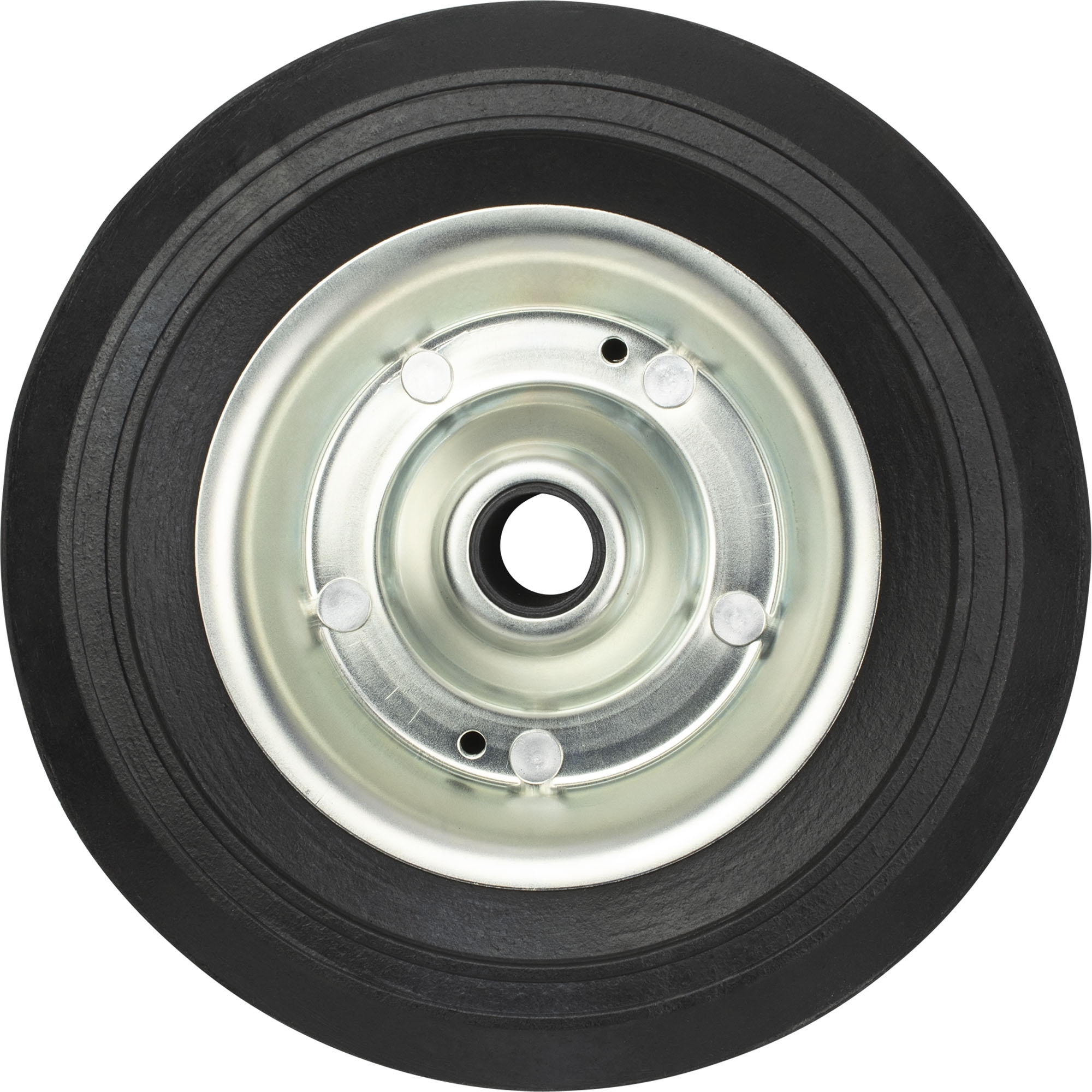 Solid Rubber Wheel, 200x60 mm, Metal Rim