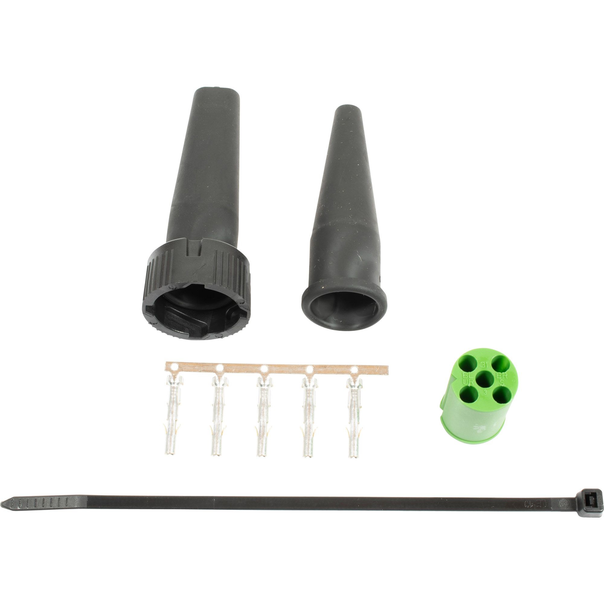 Bayonet connector 5-pin, green/white = right Bayonet connector 5-pin, green/white = right