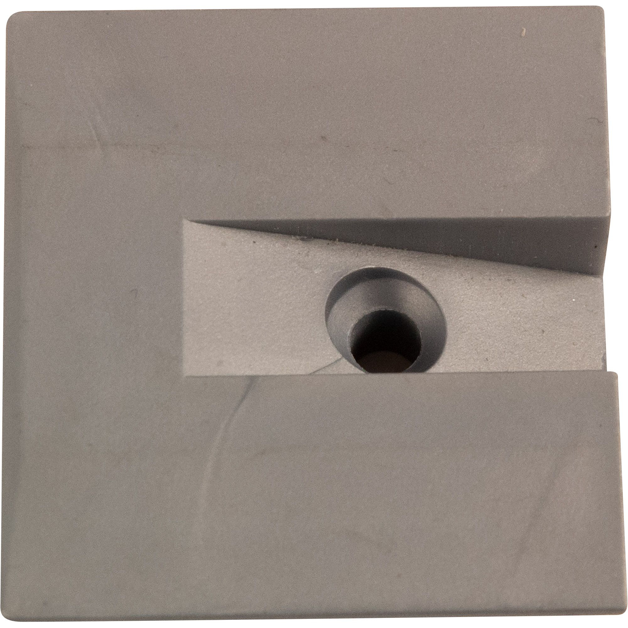 End Cap/Airline Track, Square, Plastic, Grey End Cap/Airline Track, Square, Plastic, Grey