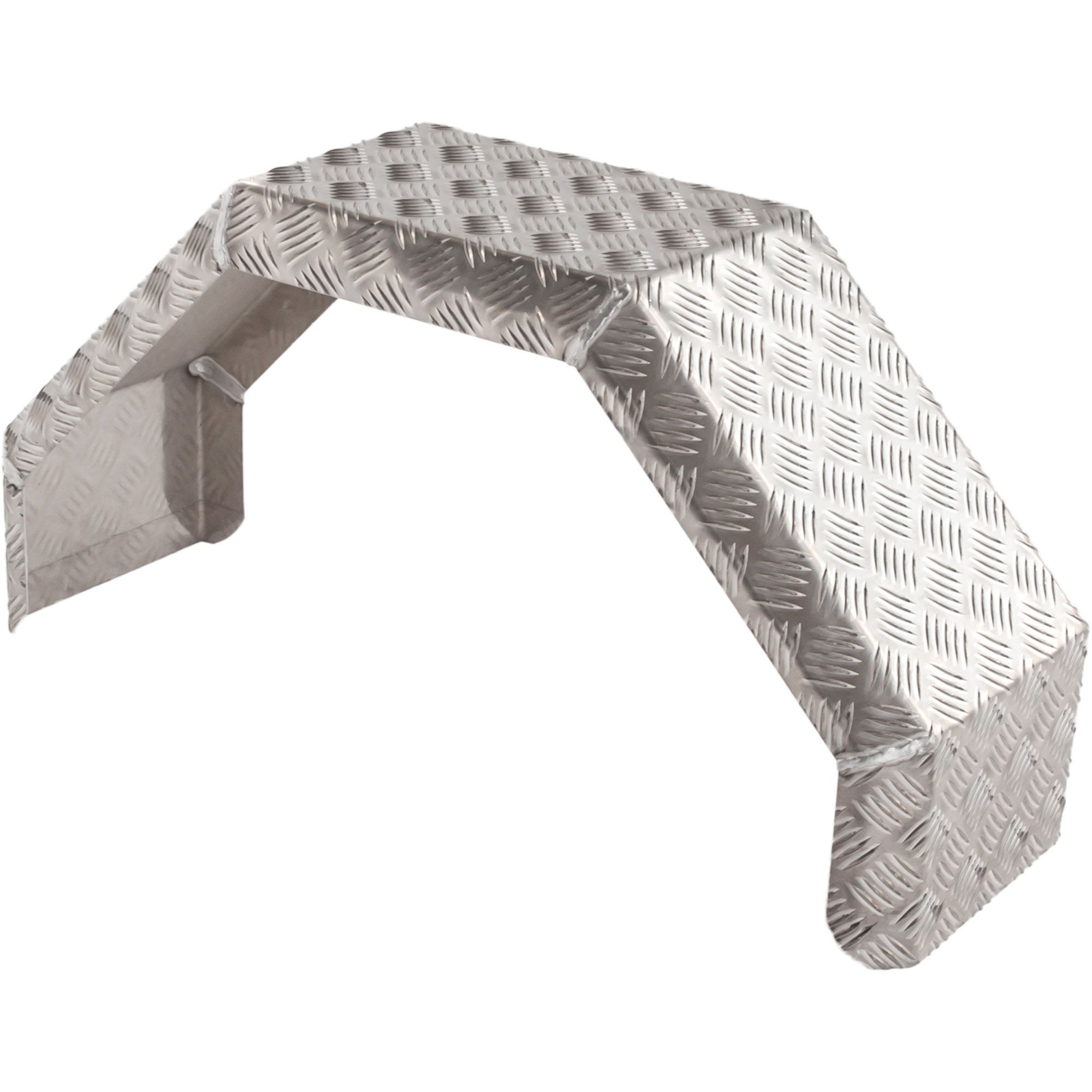 Single Axle Mudguard Square Alum, W 240mm, S 800mm