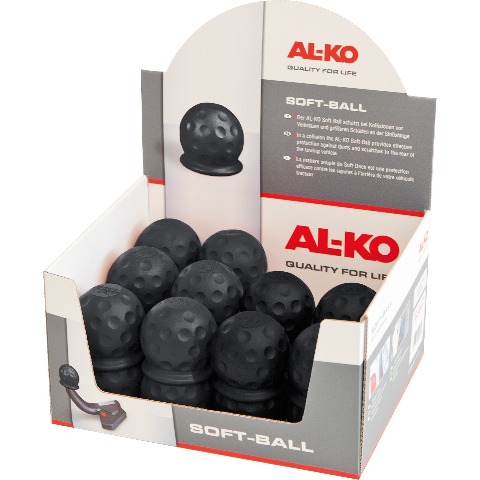 Soft-Ball counter display, black, 24 pieces Soft-Ball counter display, black, 24 pieces