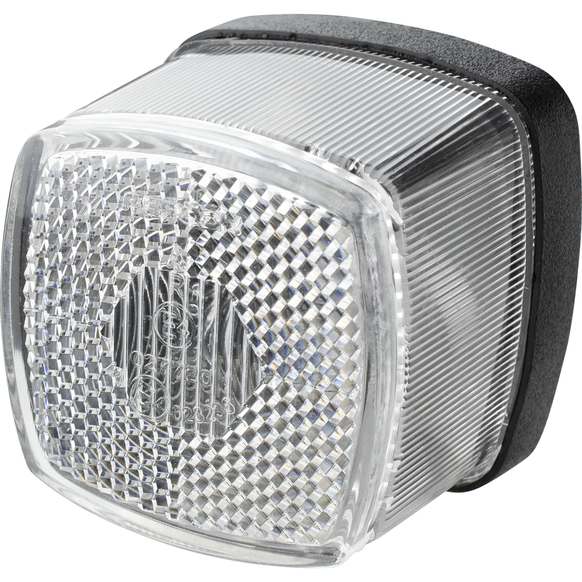 Outline marker lamp white rectangular with mirror