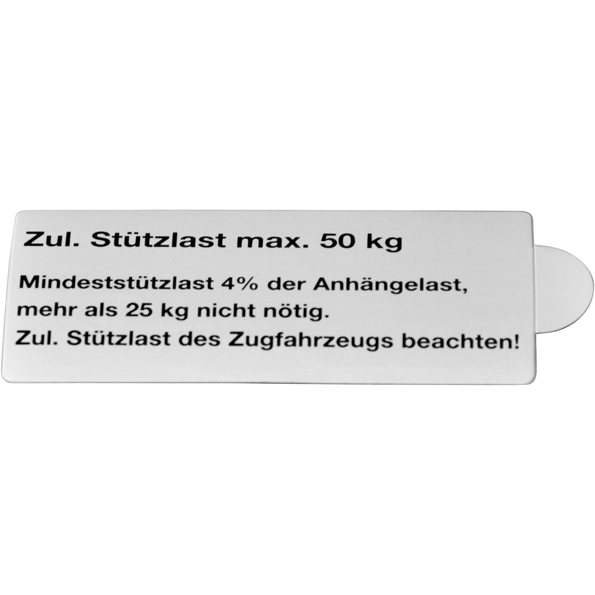Nose Load Sticker, Nose Load max. 50 kg