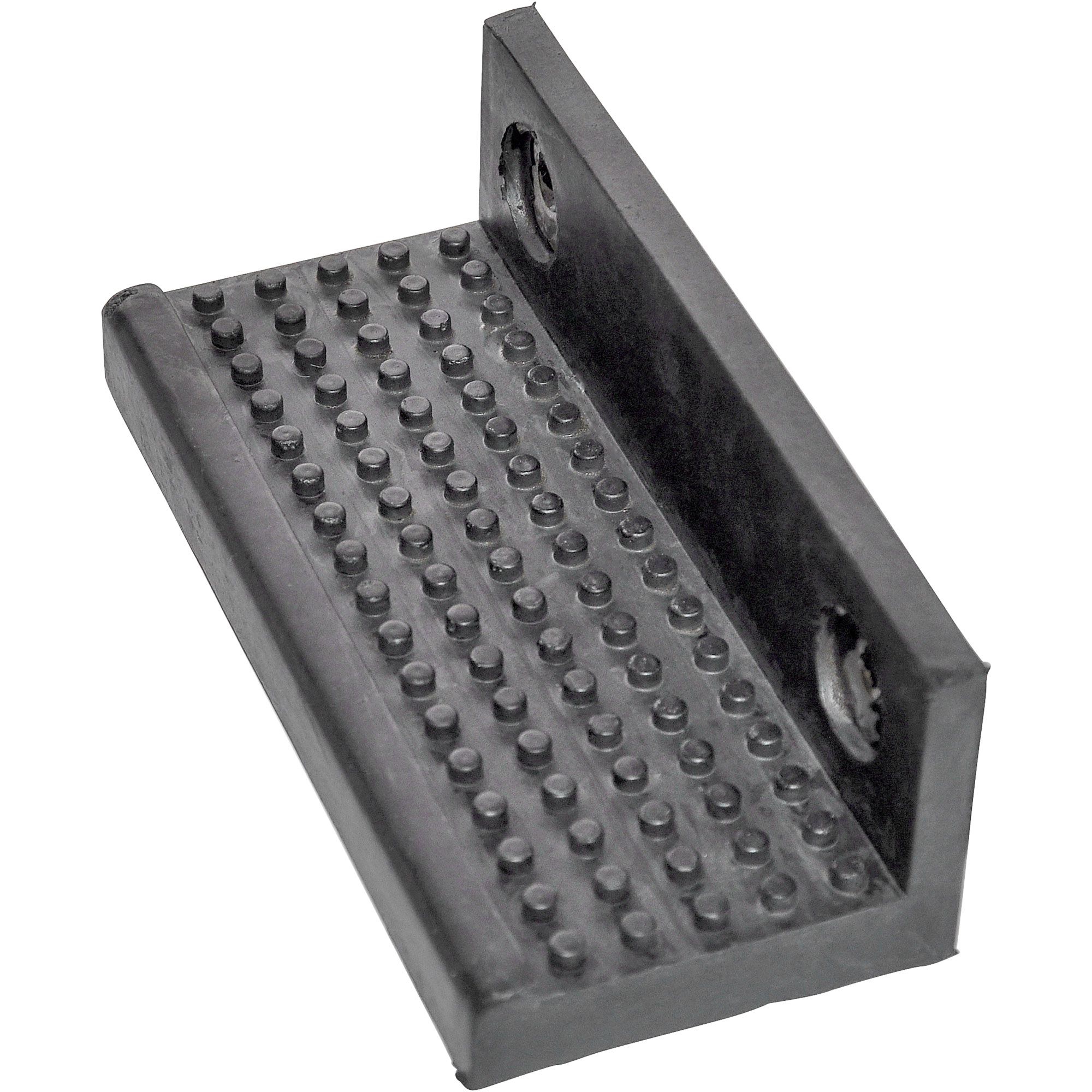 Step for tailgate, steel core with rubber coating