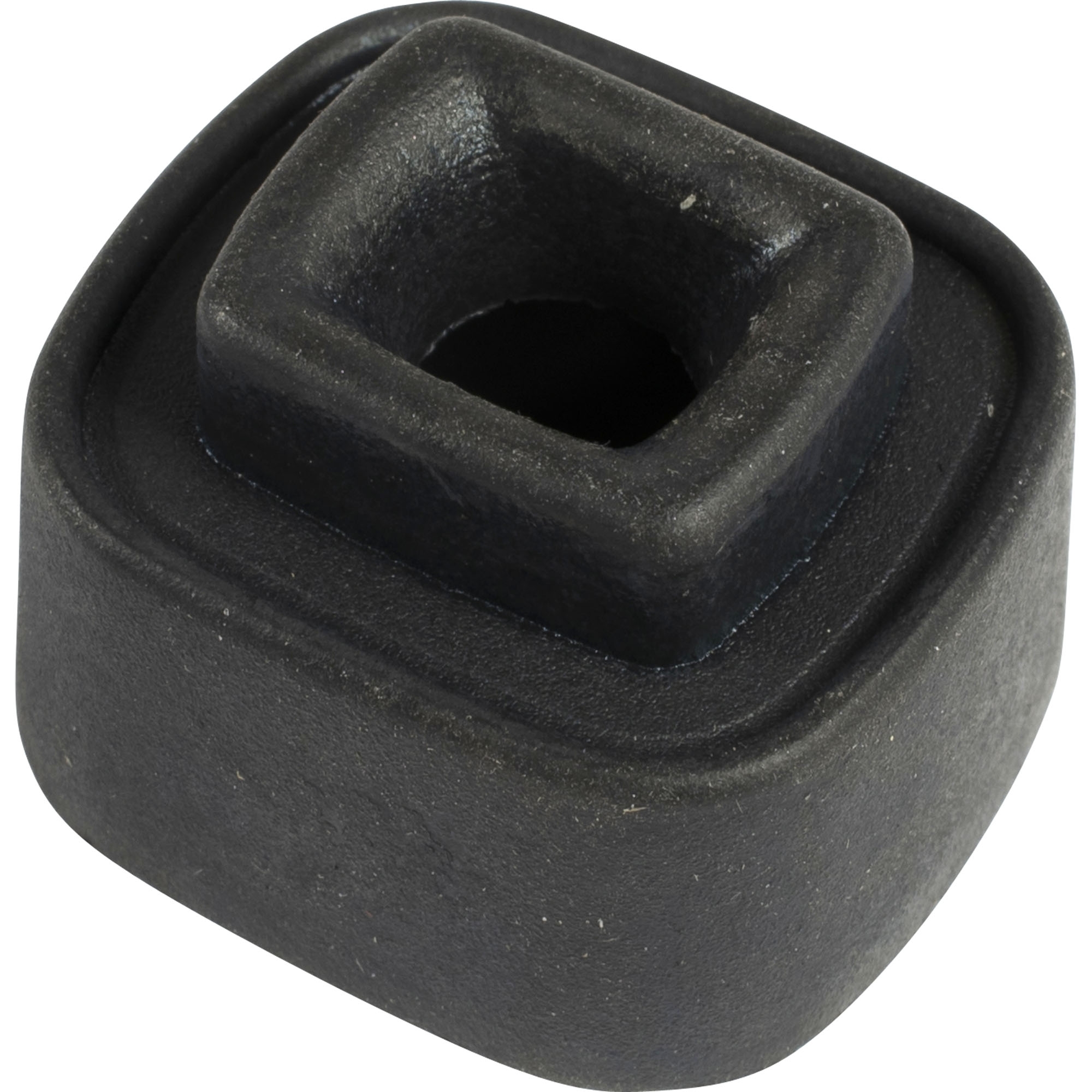 Clamp-fitted buffer, rubber black