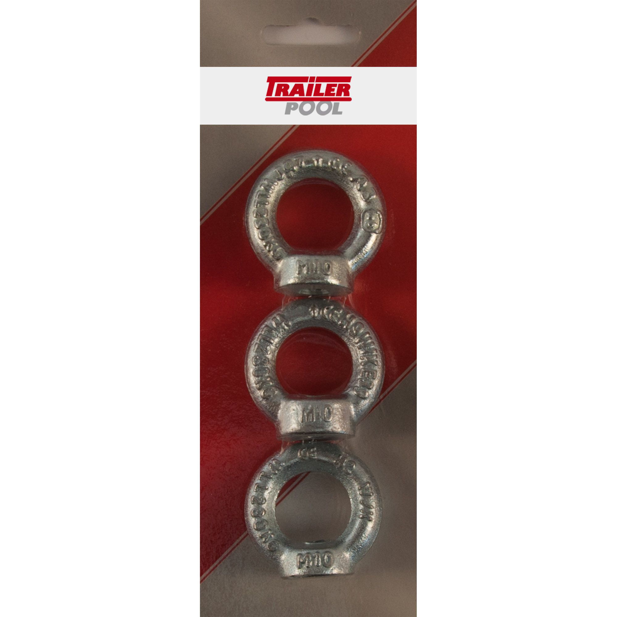 3 x Eye Nut, M10, max. Load 230 kg 3 x Eye Nut, M10, max. Load 230 kg