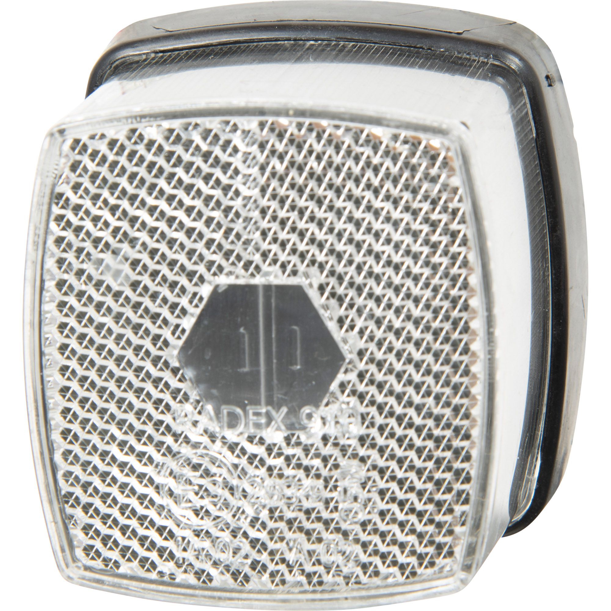 Outline marker lamp white rectangular with mirror