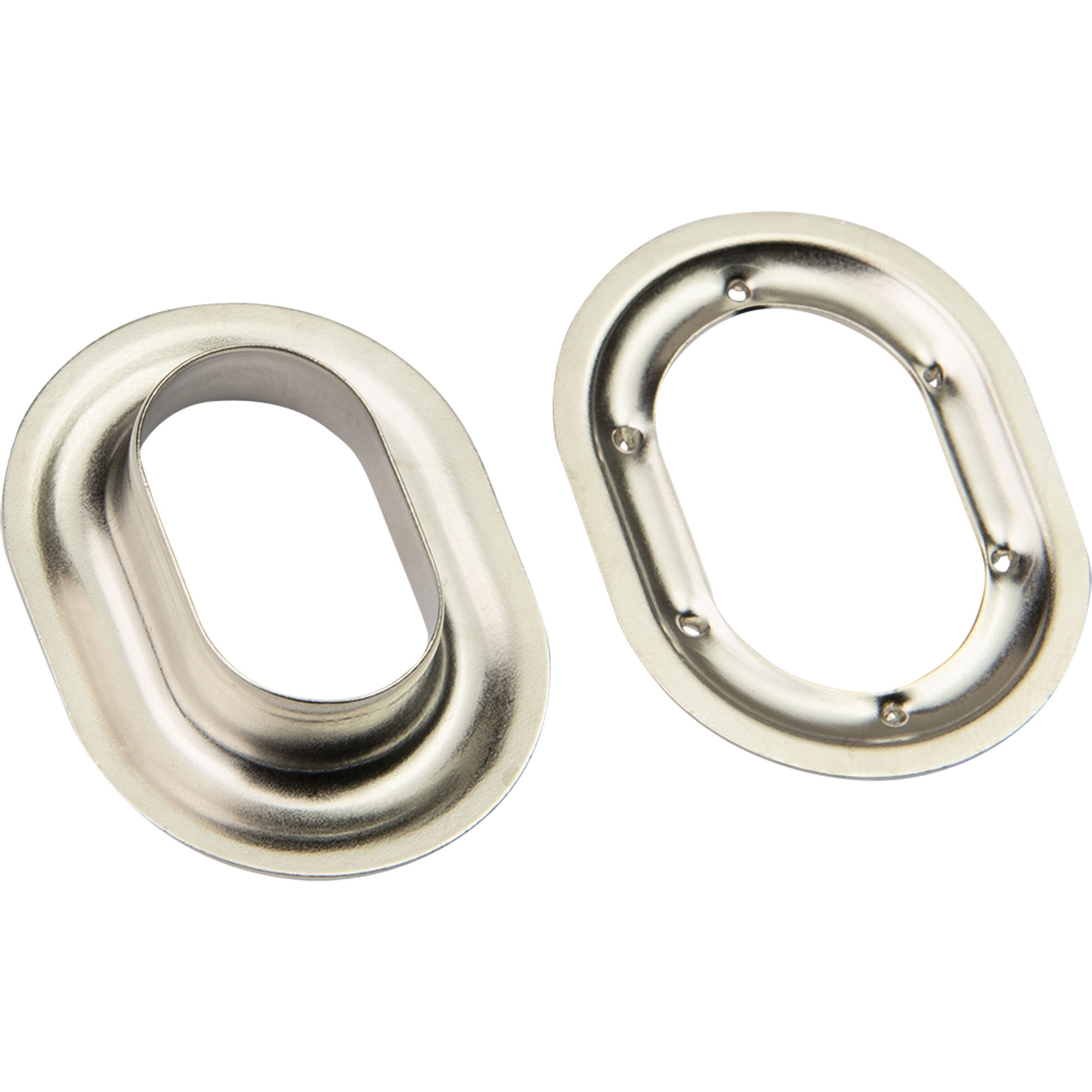 Oval Eye, Brass Nickel-Plated, 22.5 x 13.5 mm