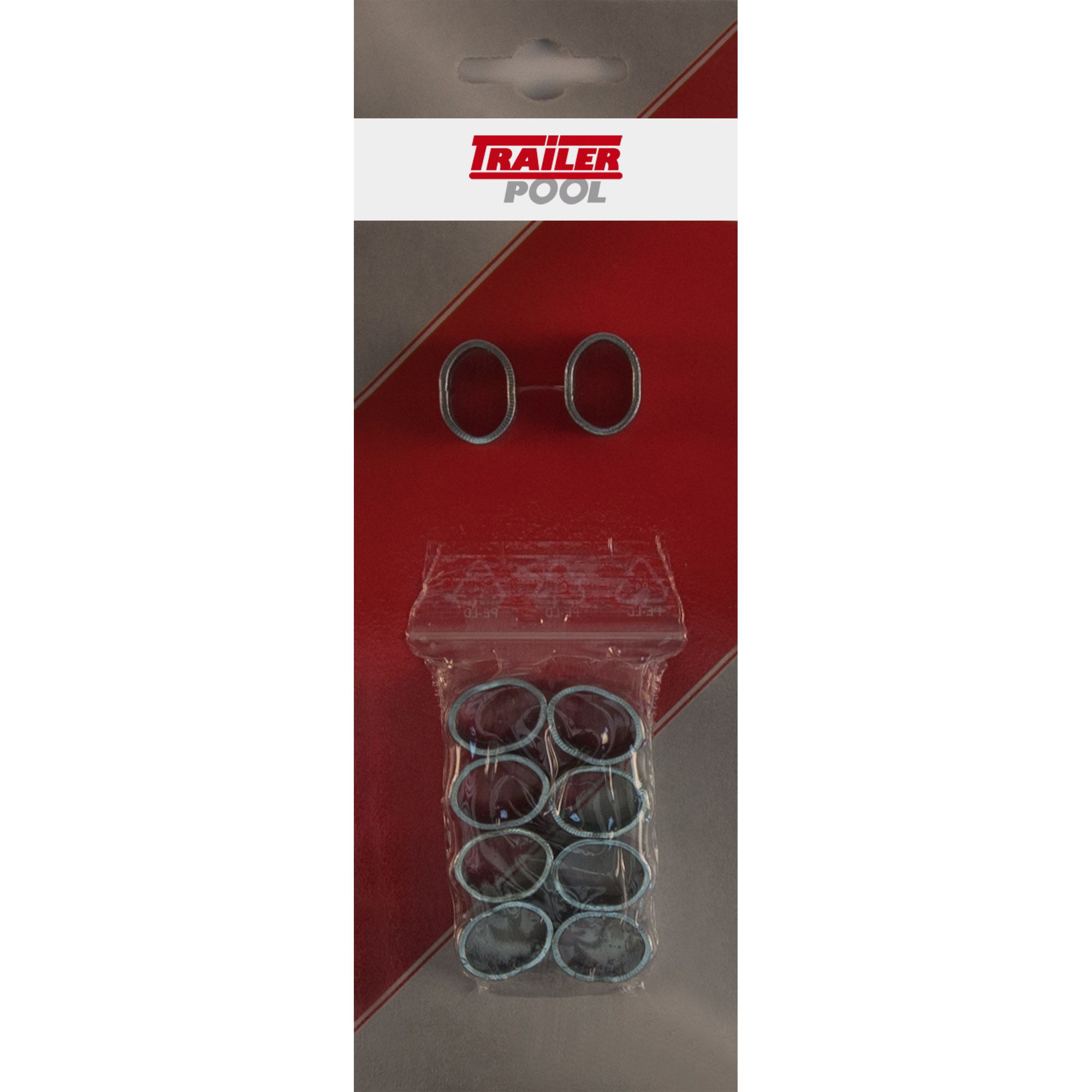 Set of 10 brackets for 8 mm expander cable Set of 10 brackets for 8 mm expander cable