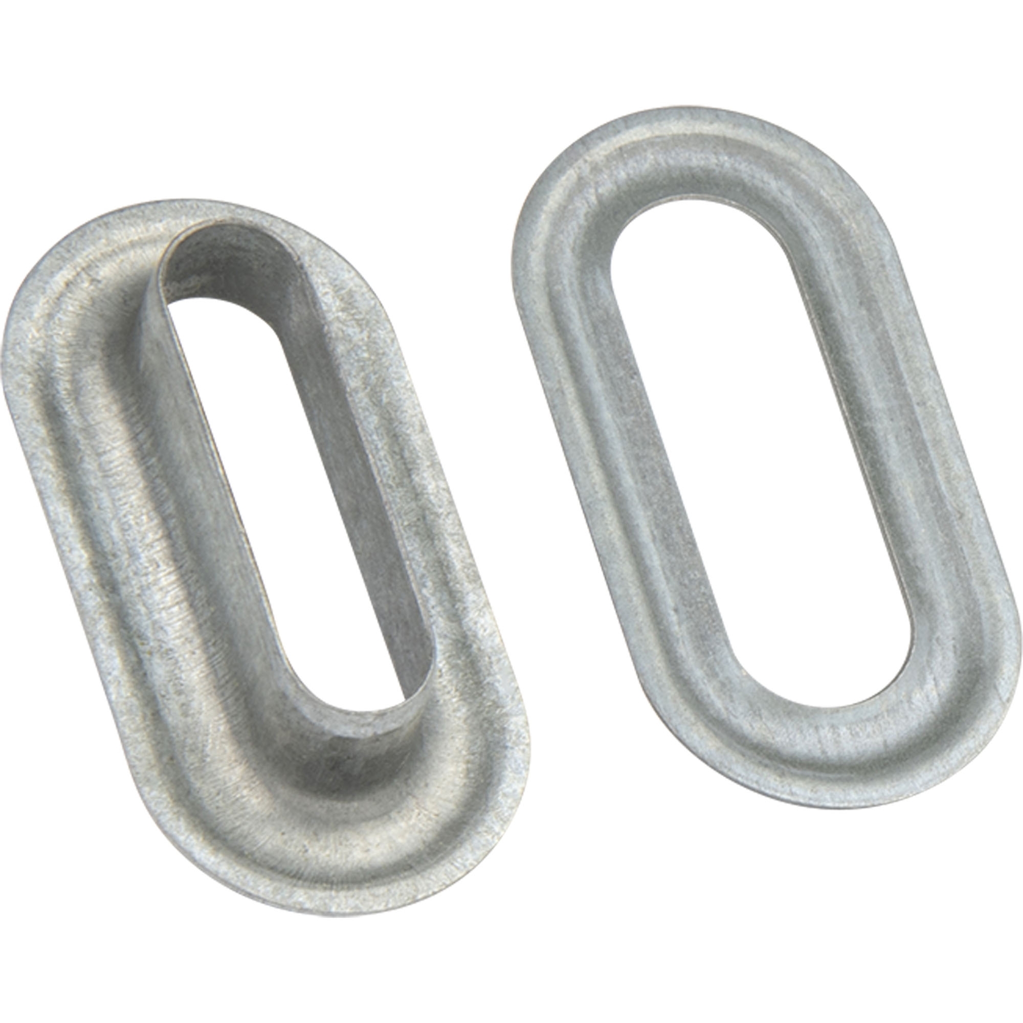 Oval Slotted Eye, galvanized, 27 x 7 mm