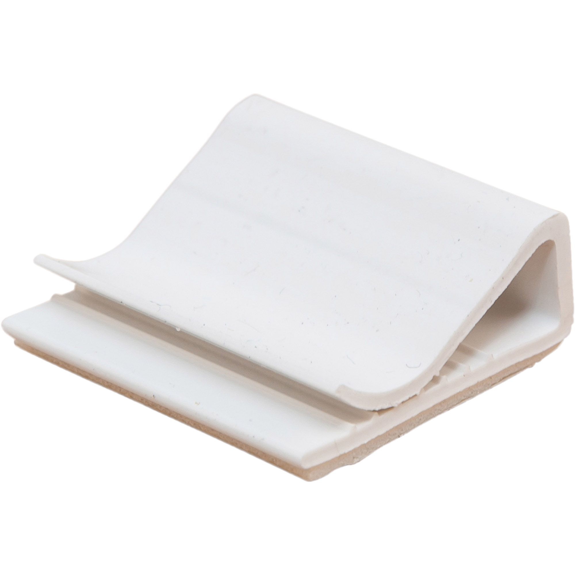 Flat cable clamp with adhesive socket 30 x 26 mm