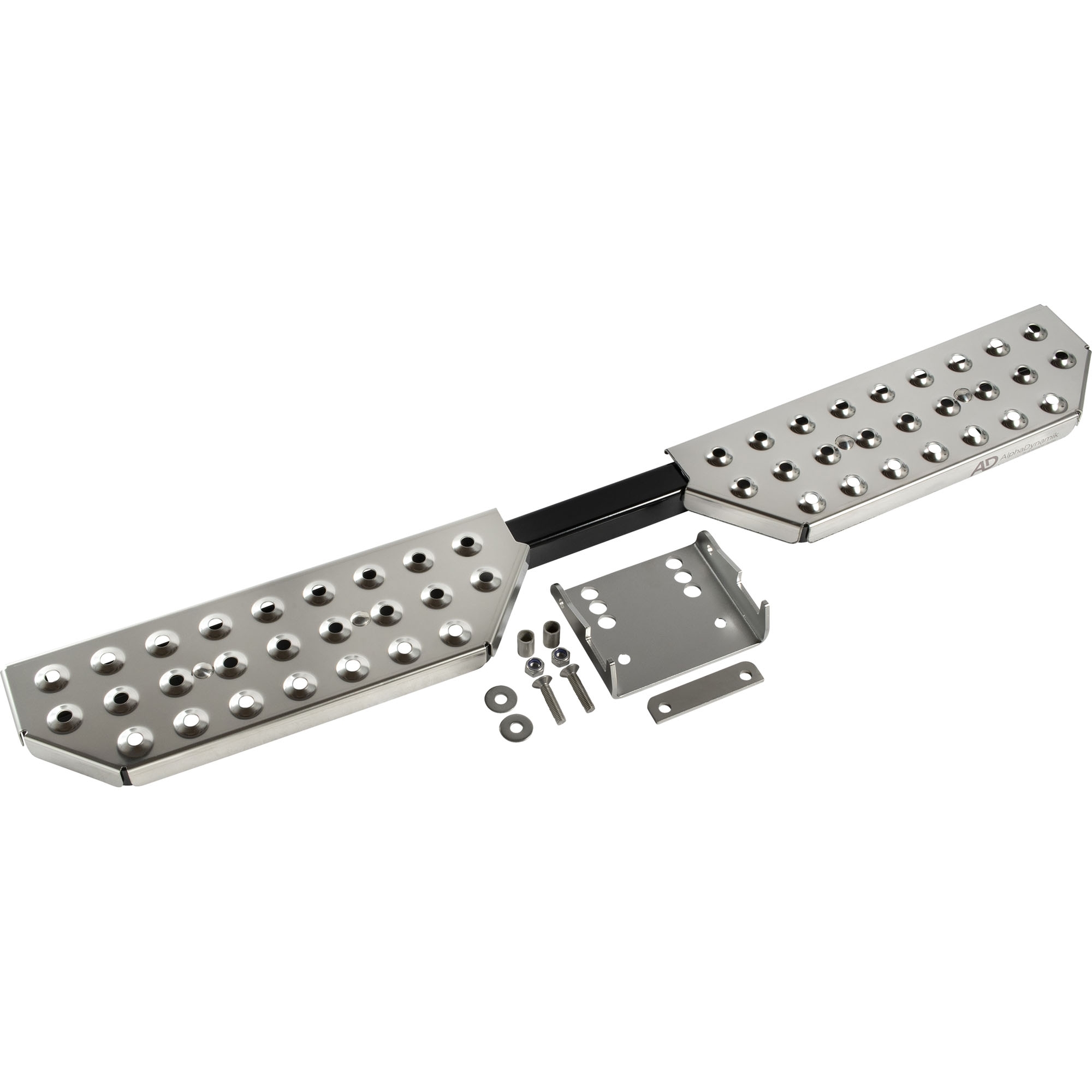 Step for hitch, stainless steel, width 1140 mm