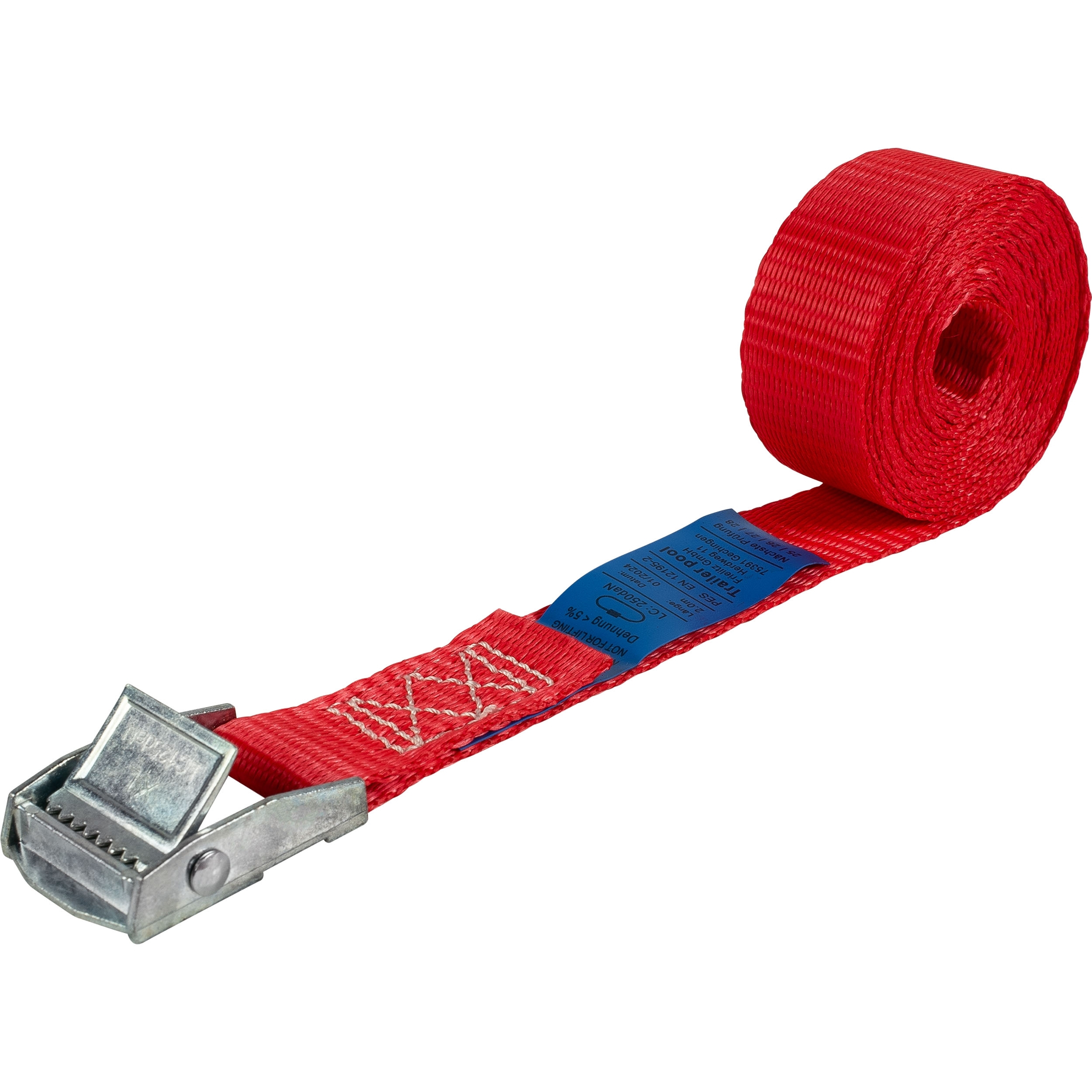 Lashing Strap 1-pcs no Hook, L 2000 mm, U 250 daN