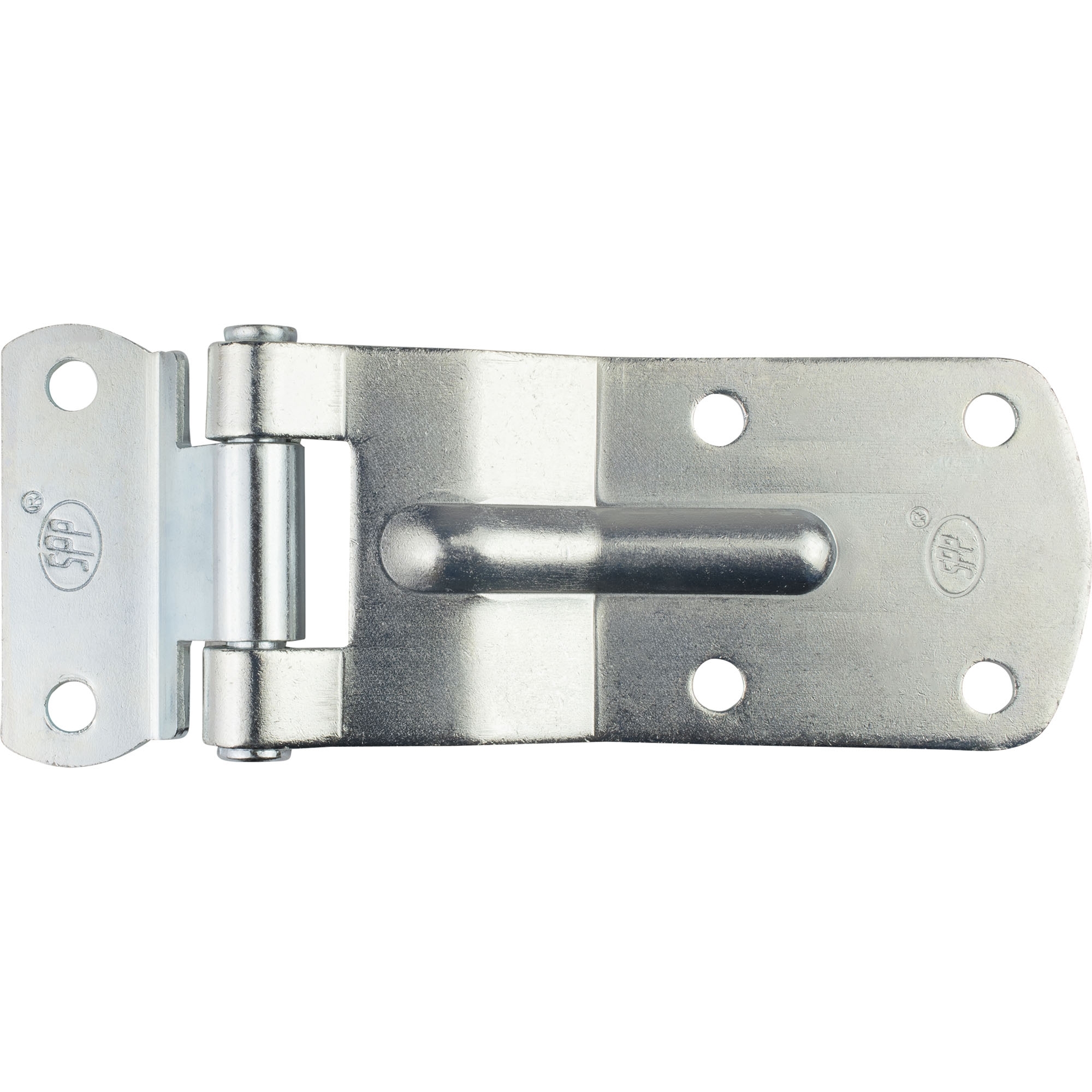 Hinge steel galvanised, total length 148 mm