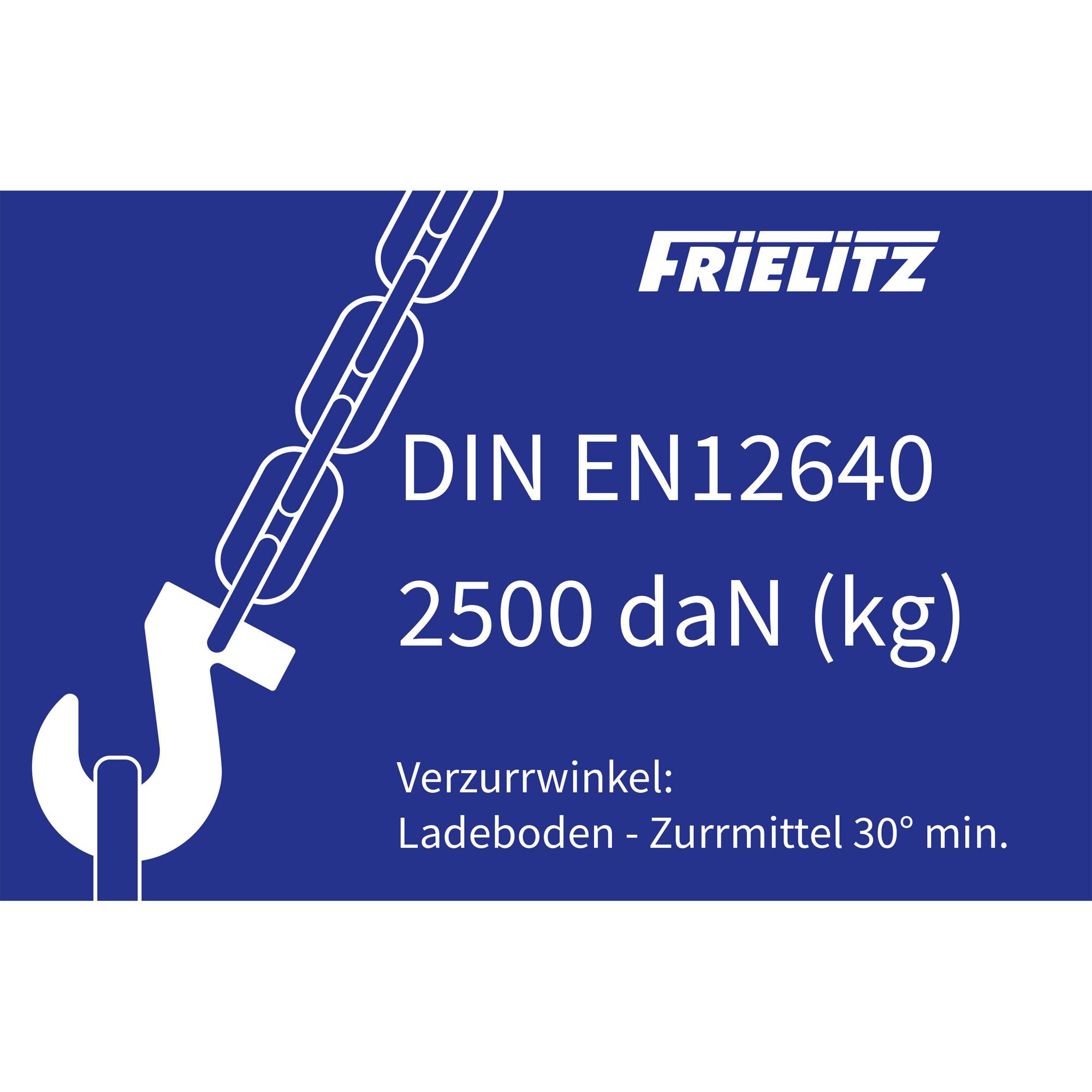 Indication Sticker Lashing Point, 2500 daN Indication Sticker Lashing Point, 2500 daN