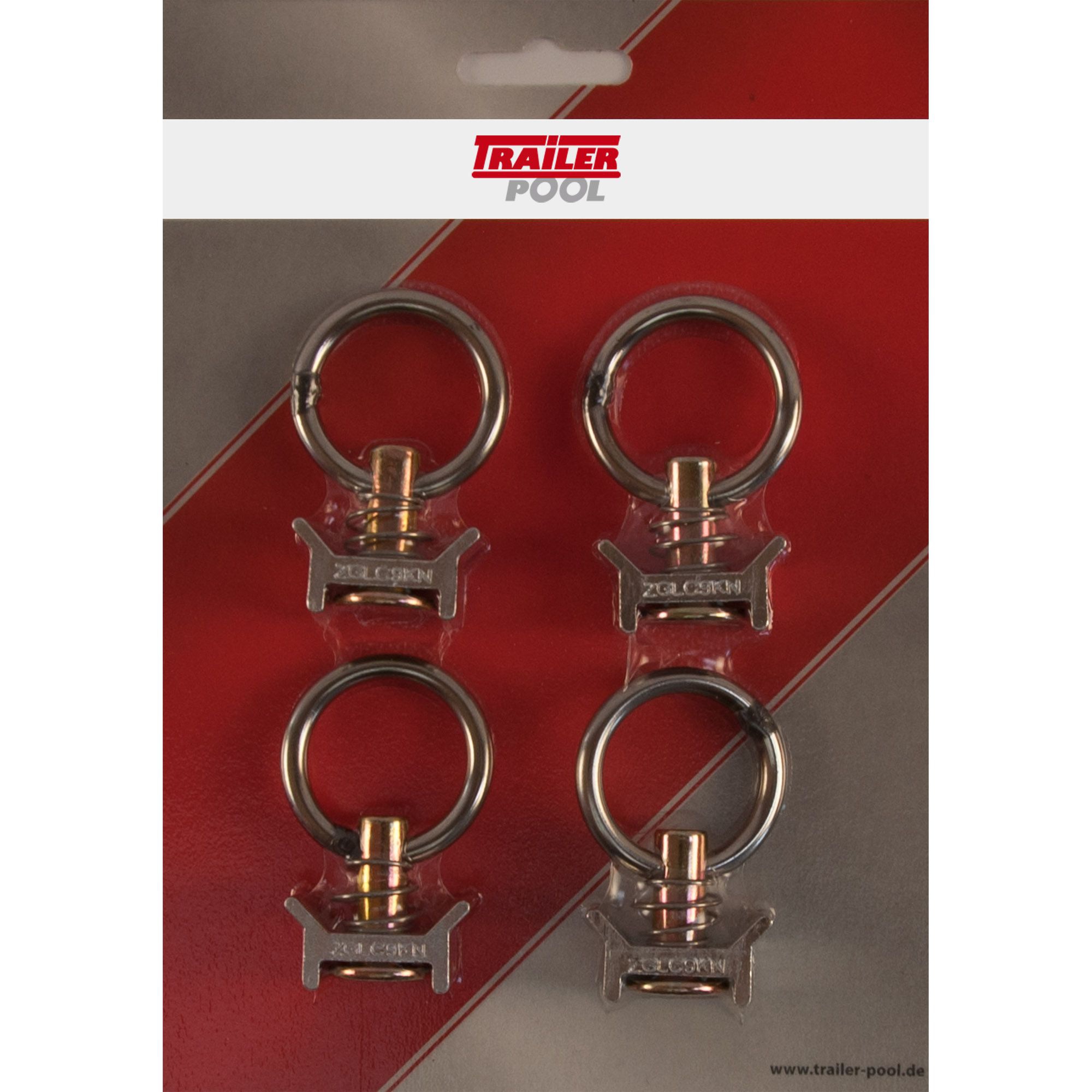 4 x Fitting with Ring, for Airline Track 4 x Fitting with Ring, for Airline Track