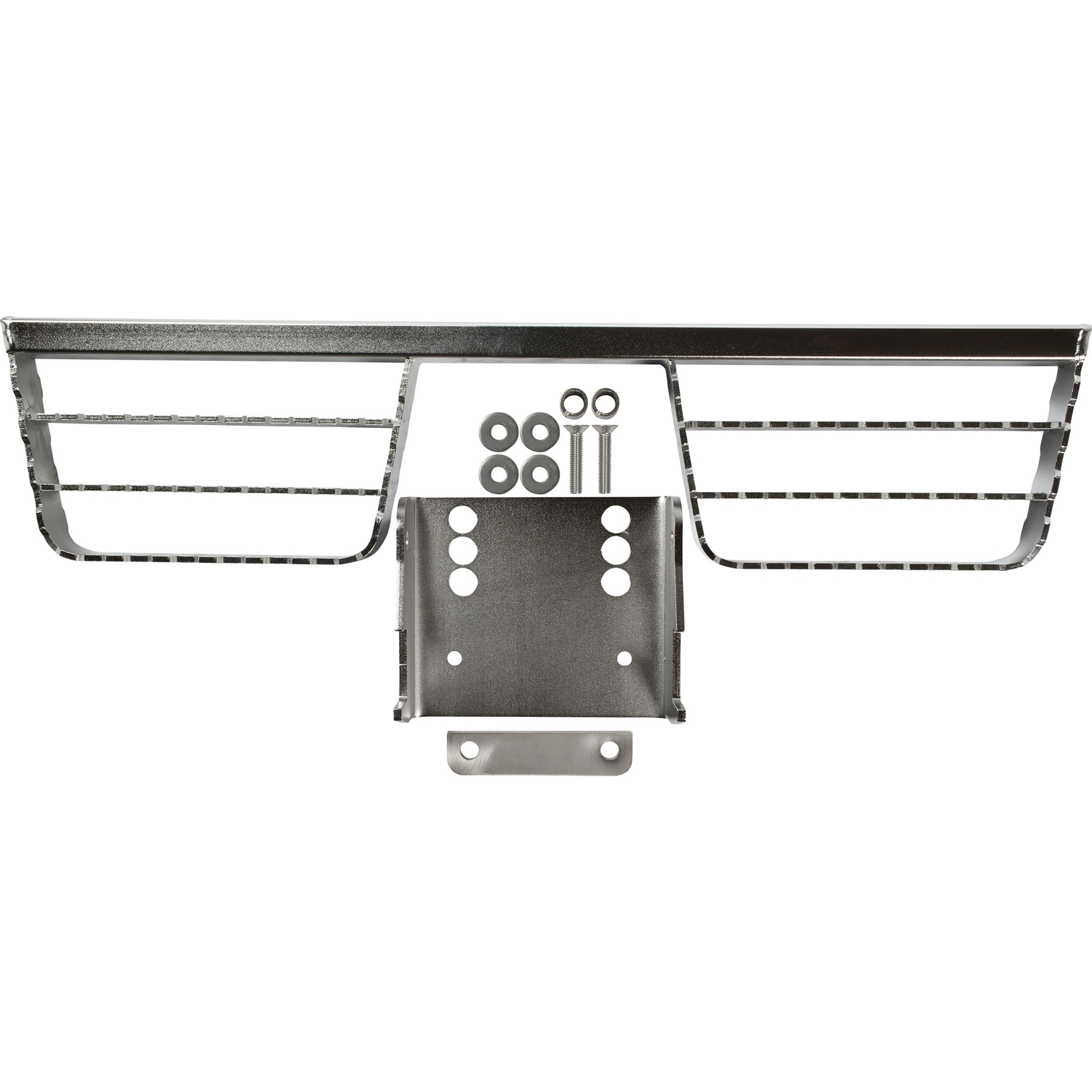 Step for hitch, stainless steel, (2x) 230 x 140 mm