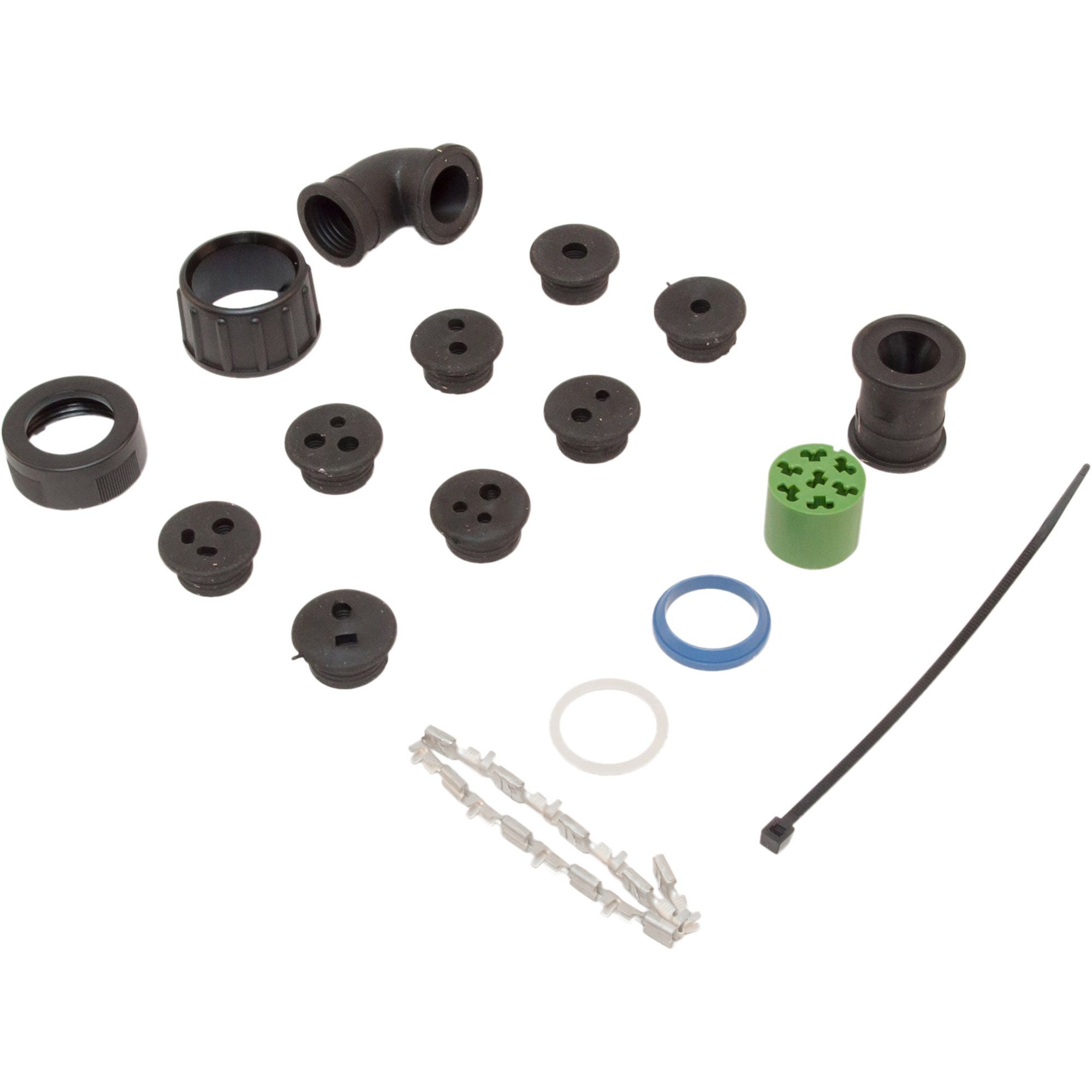 Bayonet connector ASS2, 7-pin, green/white = right Bayonet connector ASS2, 7-pin, green/white = right