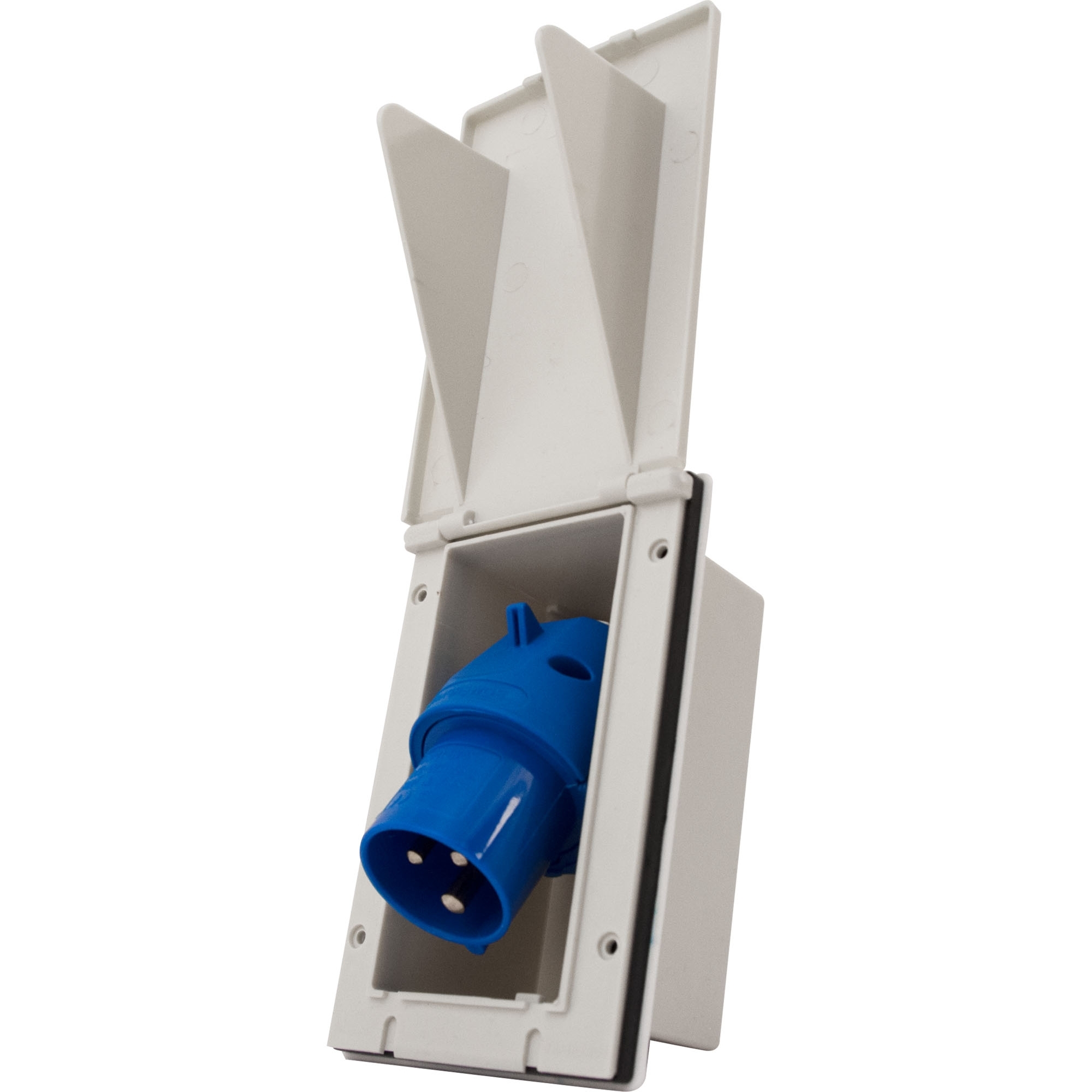 CEE-feed-in plug, foldable, 230 / 16 A