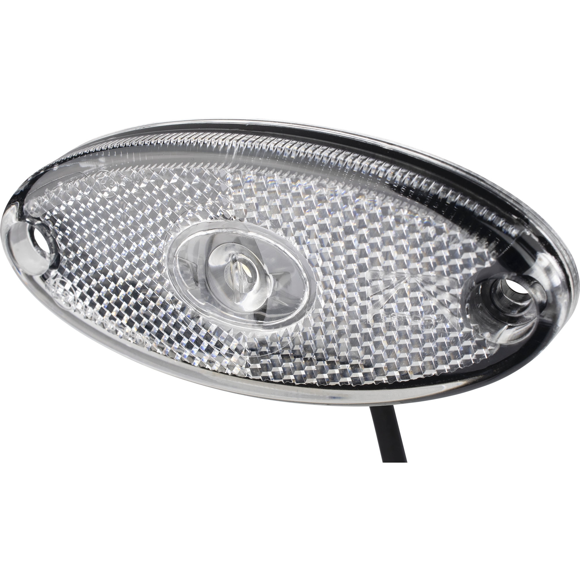 Position lamp Aspöck Flatpoint 2 LED, white, DC cable