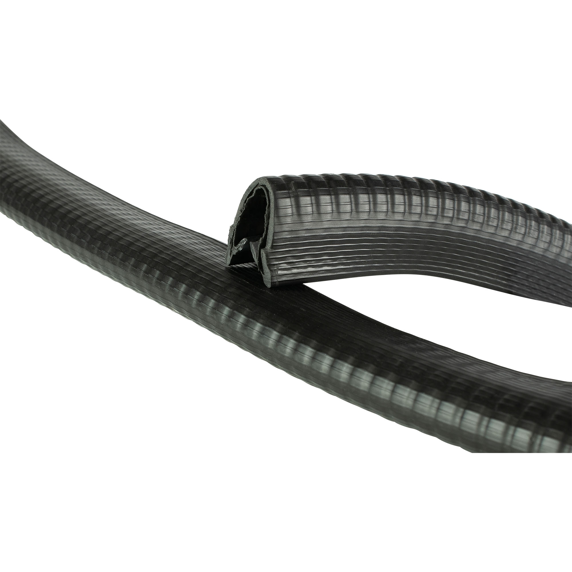 Edge protection profile with metal clamping tape, 10.5 x 16.8 mm