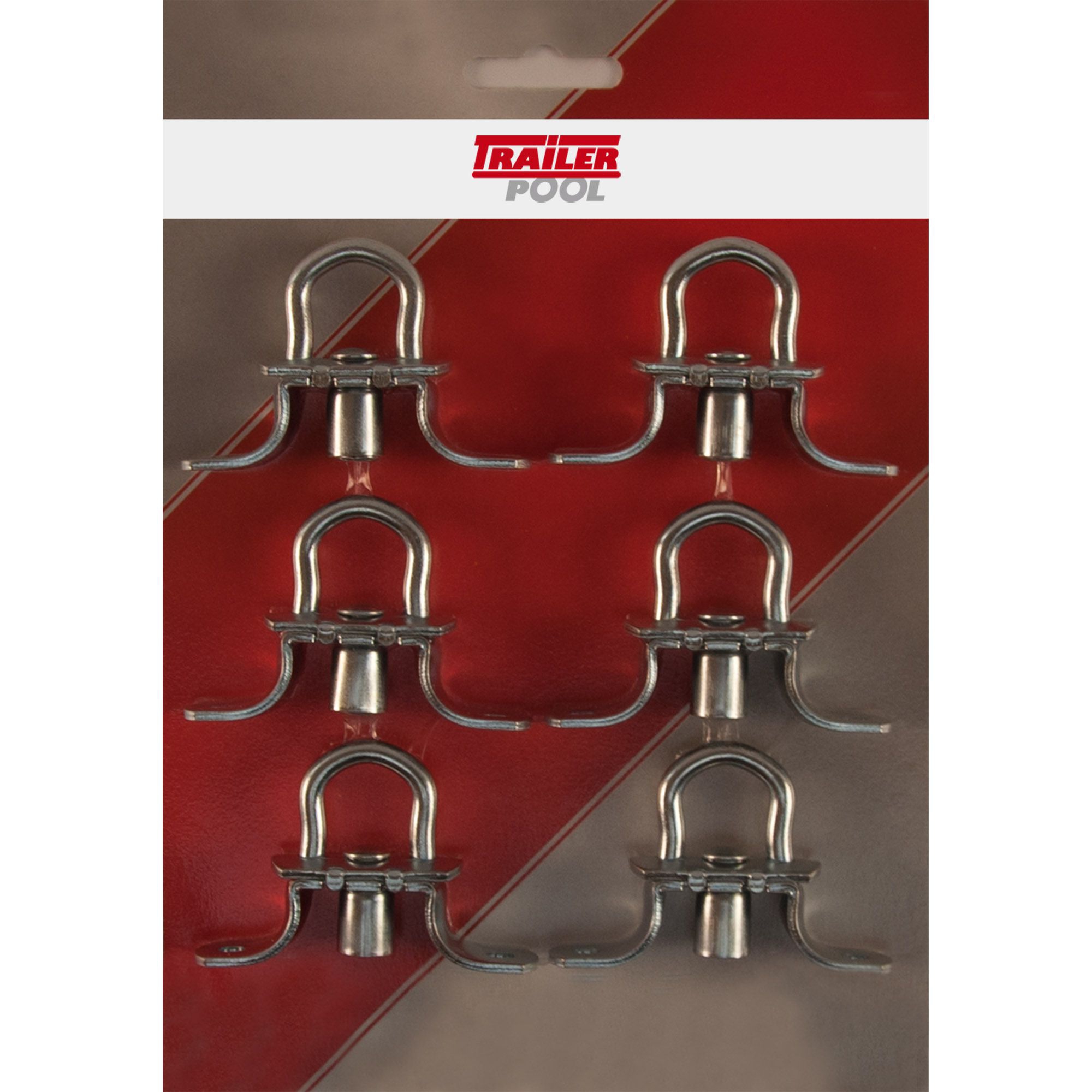 6 x Turnable Staple, H 17 mm, Hole Distance 51 mm 6 x Turnable Staple, H 17 mm, Hole Distance 51 mm