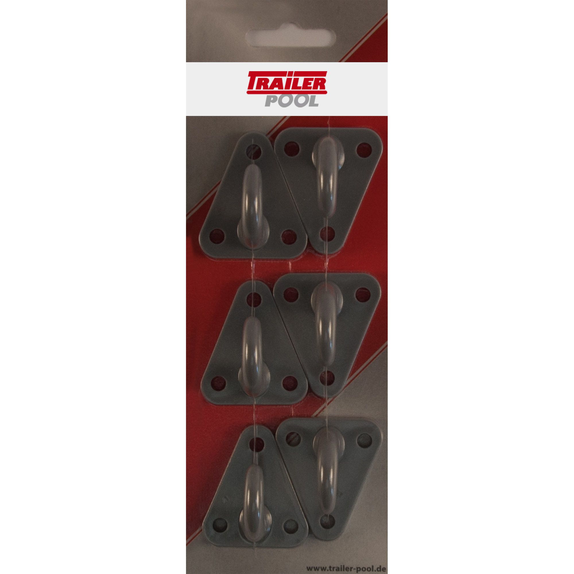 6x Tarpaulin Hook 3-Hole, L 45 mm, HD 32x25 mm 6x Tarpaulin Hook 3-Hole, L 45 mm, HD 32x25 mm