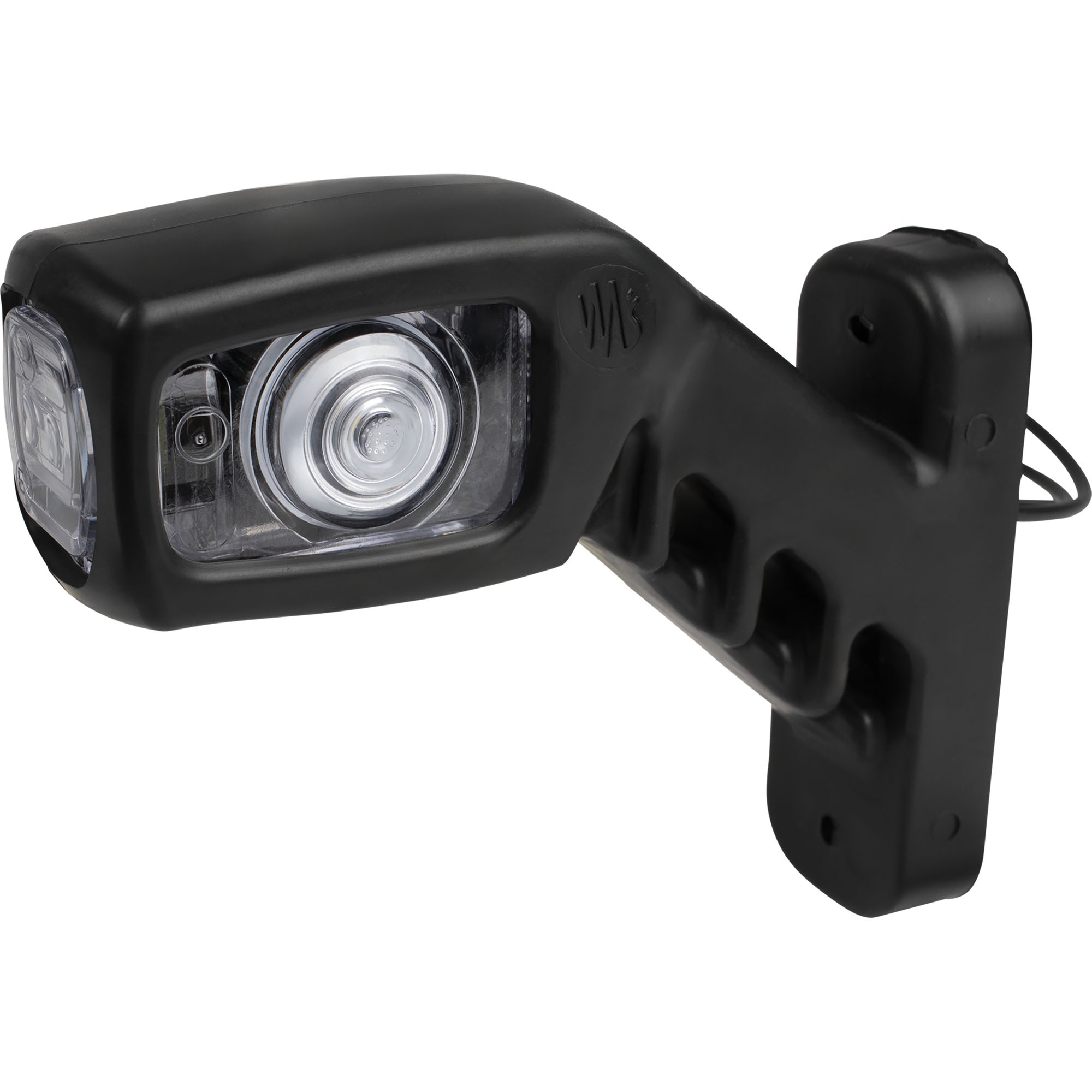 Outline marker lamp left, red,white,yellow,135x114x37mm