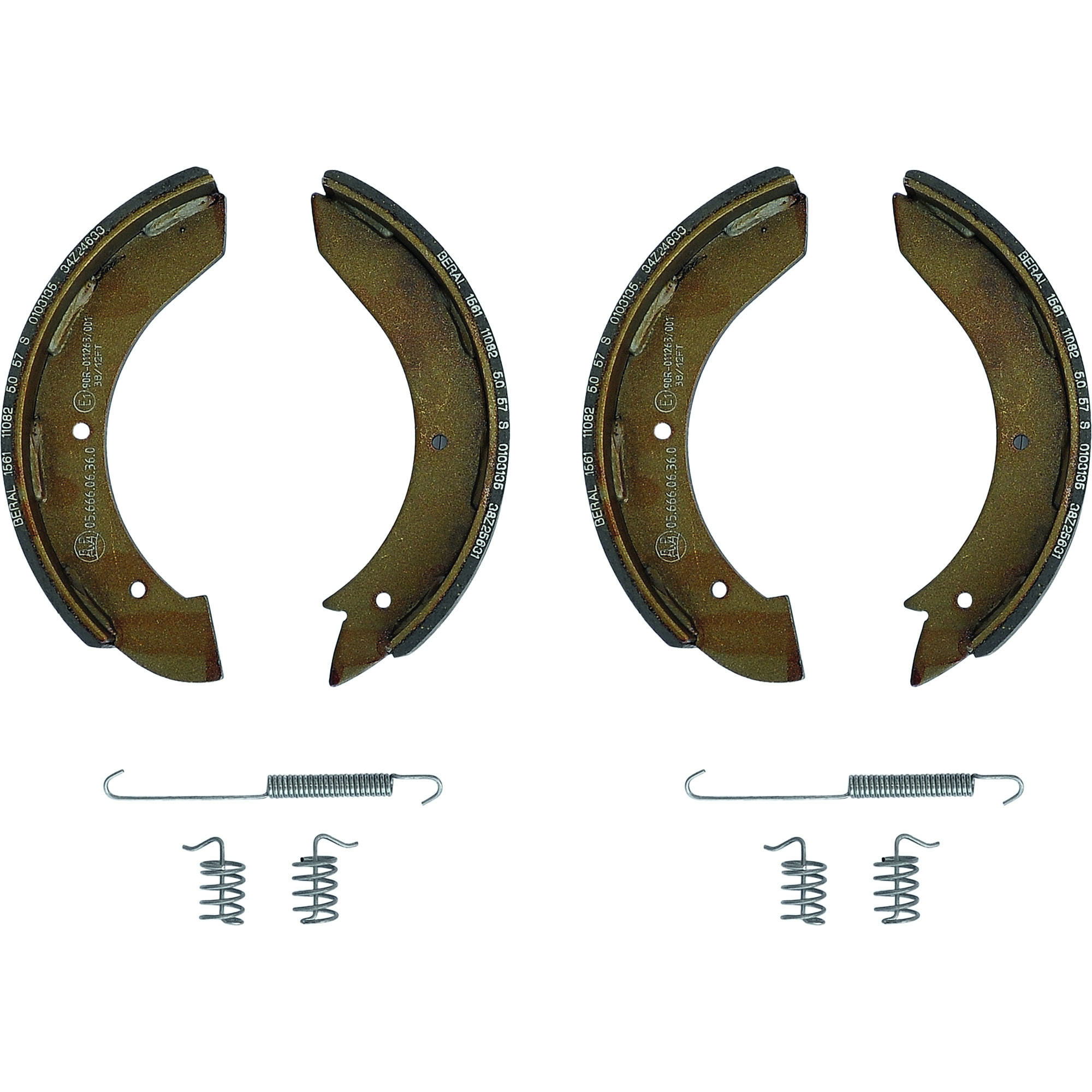 Brake Shoe SET Peitz, 230 x 40, incl. Spring Set