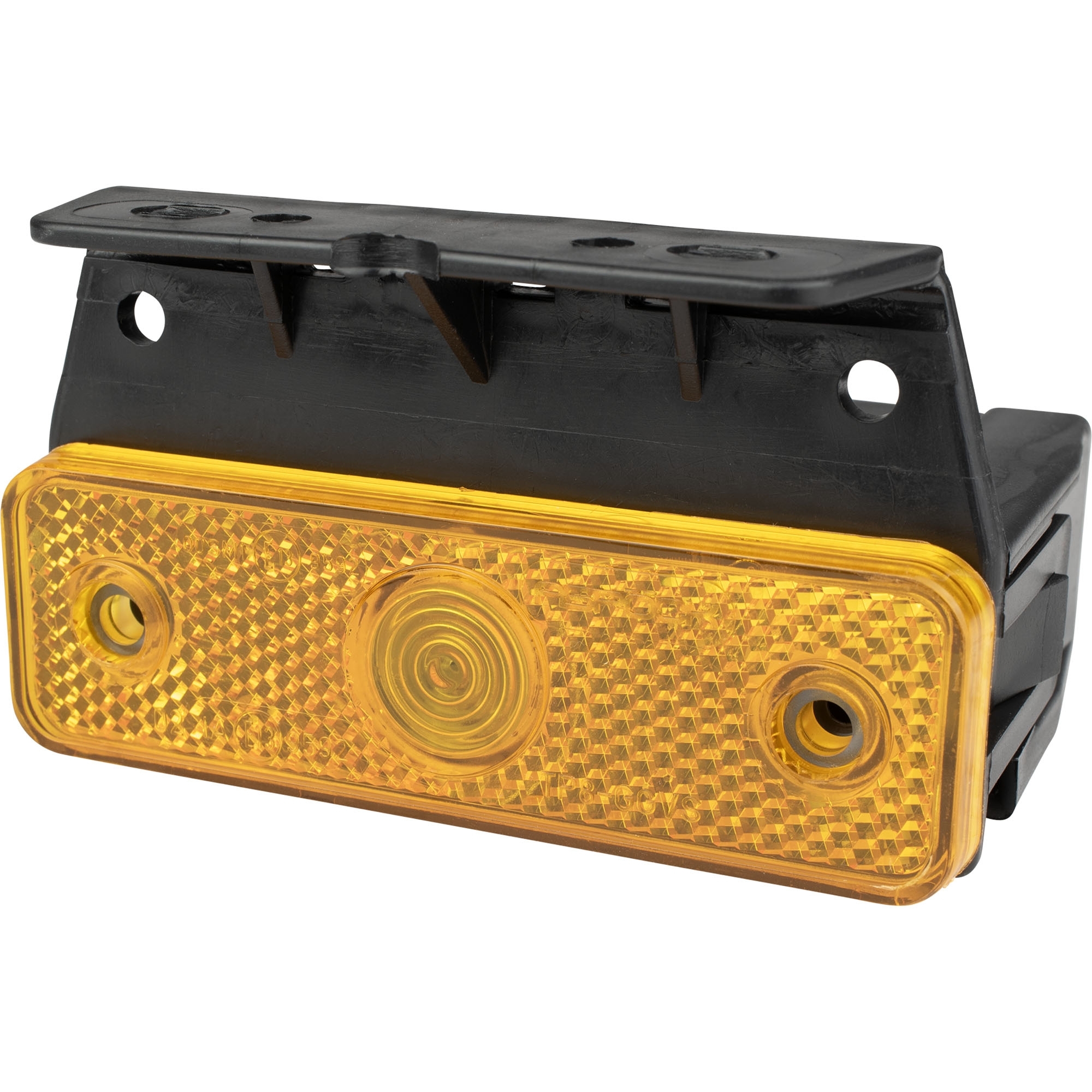 Side marker lamp Aspöck Sidepoint, yellow, 90° angle bracket