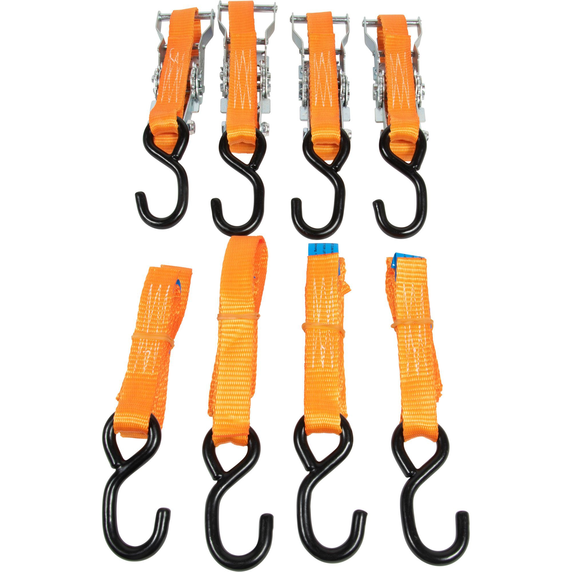 4x Motorcycle Lashing Strap, L 1500 mm, LC 450 daN 4x Motorcycle Lashing Strap, L 1500 mm, LC 450 daN