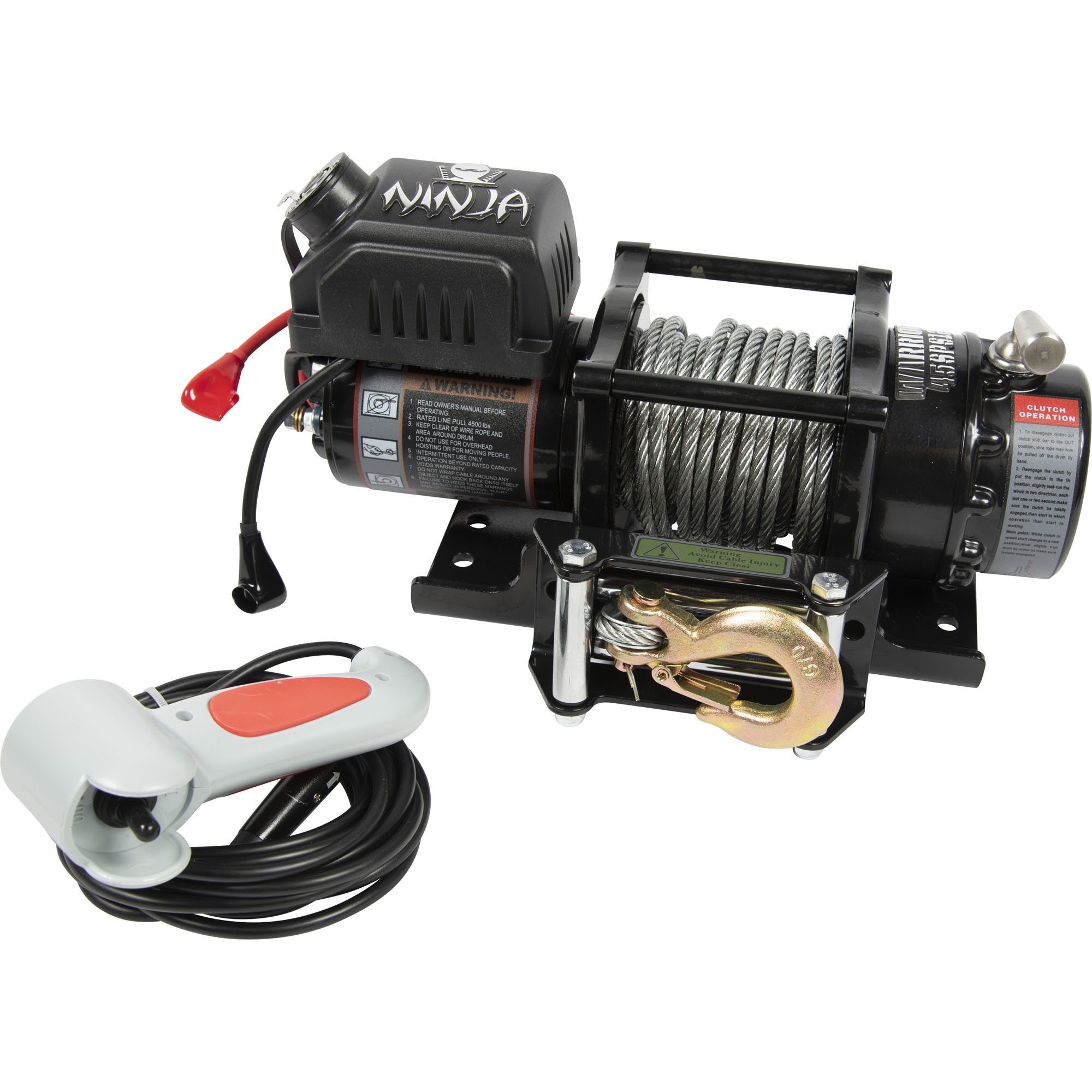Electric Winch, 12 V, Tensile Force 2041 kg Electric Winch, 12 V, Tensile Force 2041 kg