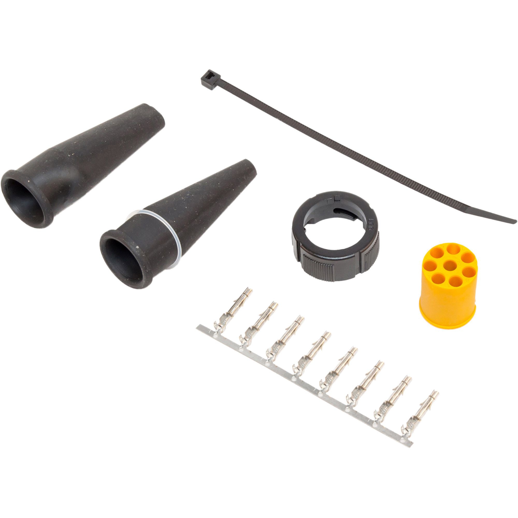 Bayonet connector 8-pin, yellow/grey = left Bayonet connector 8-pin, yellow/grey = left