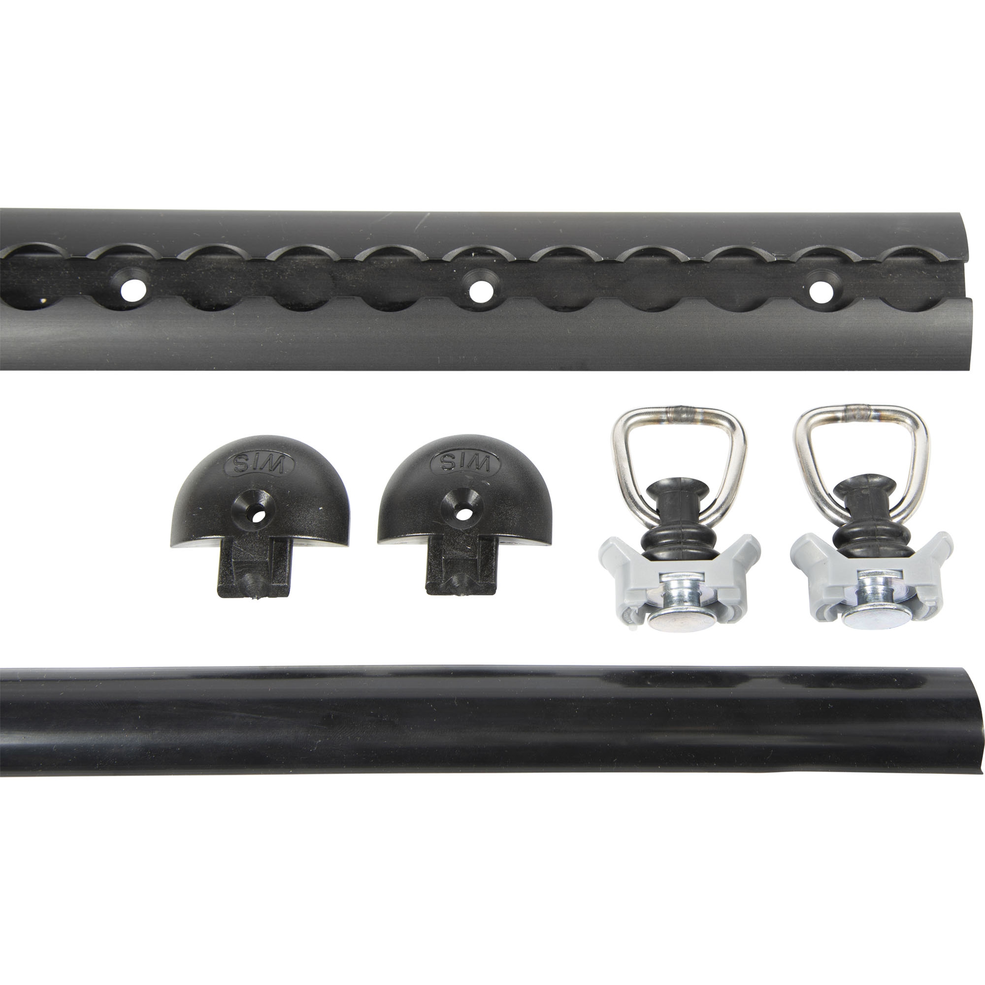 Airline Track Set, Round, L 1000 mm, Aluminium, Black Airline Track Set, Round, L 1000 mm, Aluminium, Black