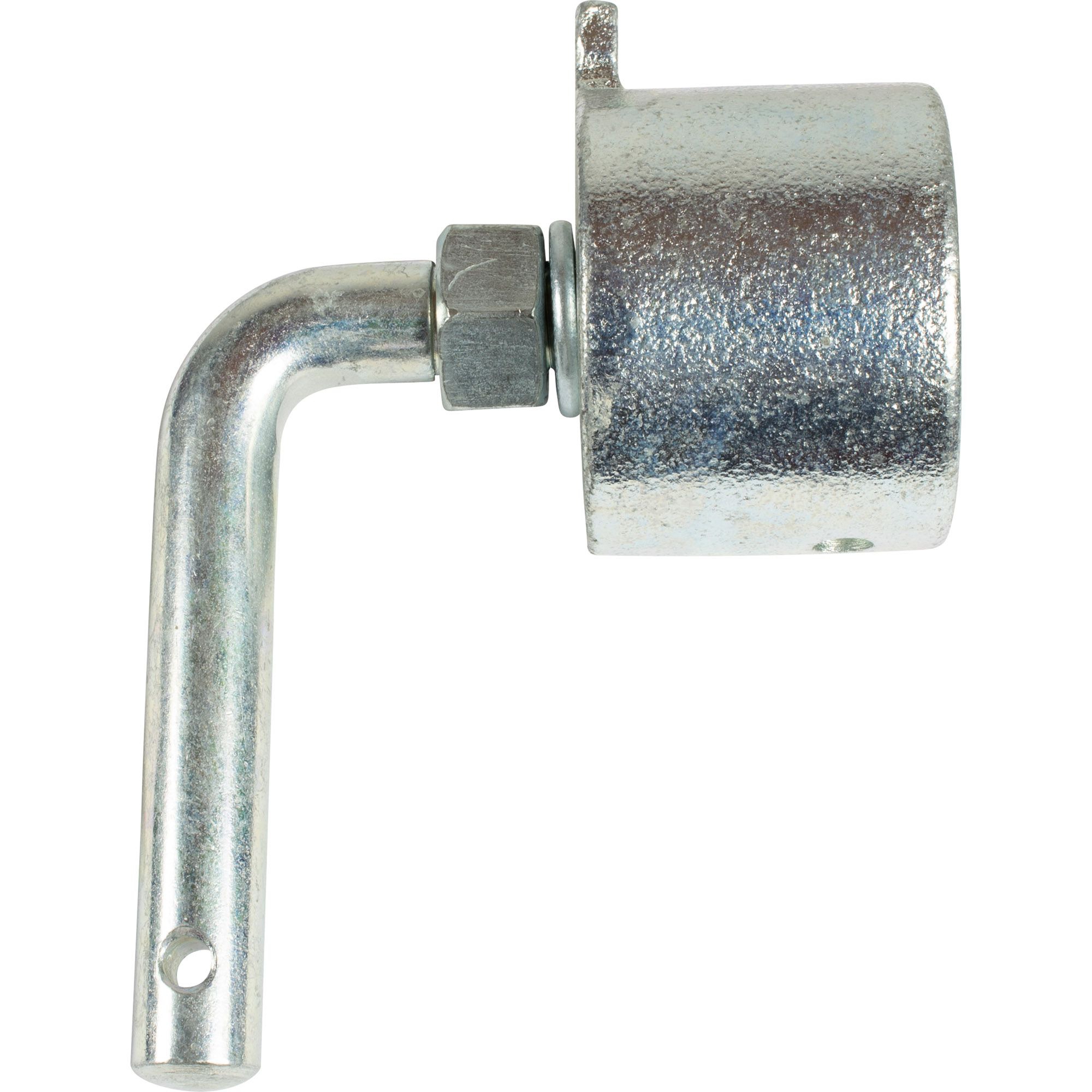 Tube-end with pin, galvanised