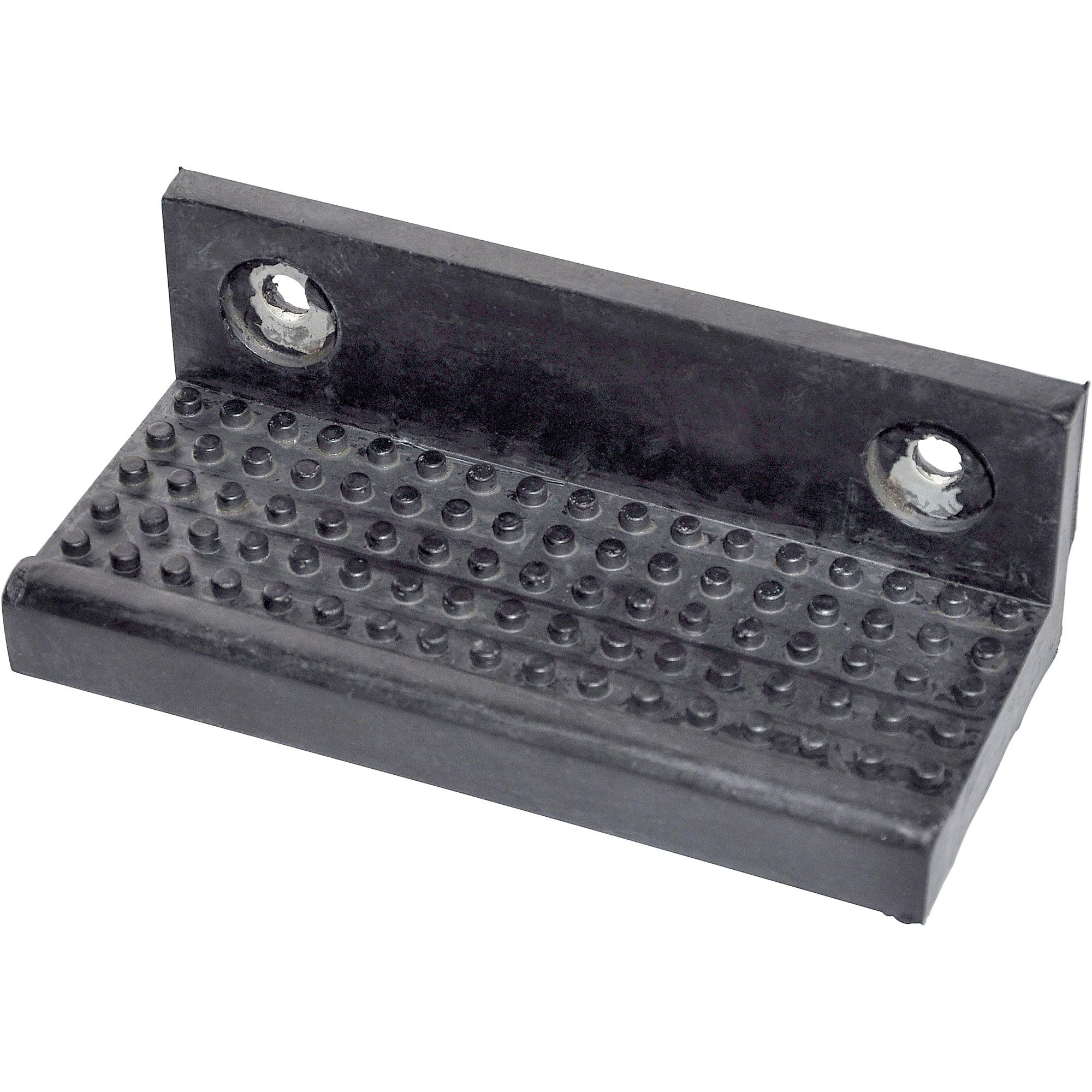 Step for tailgate, steel core with rubber coating