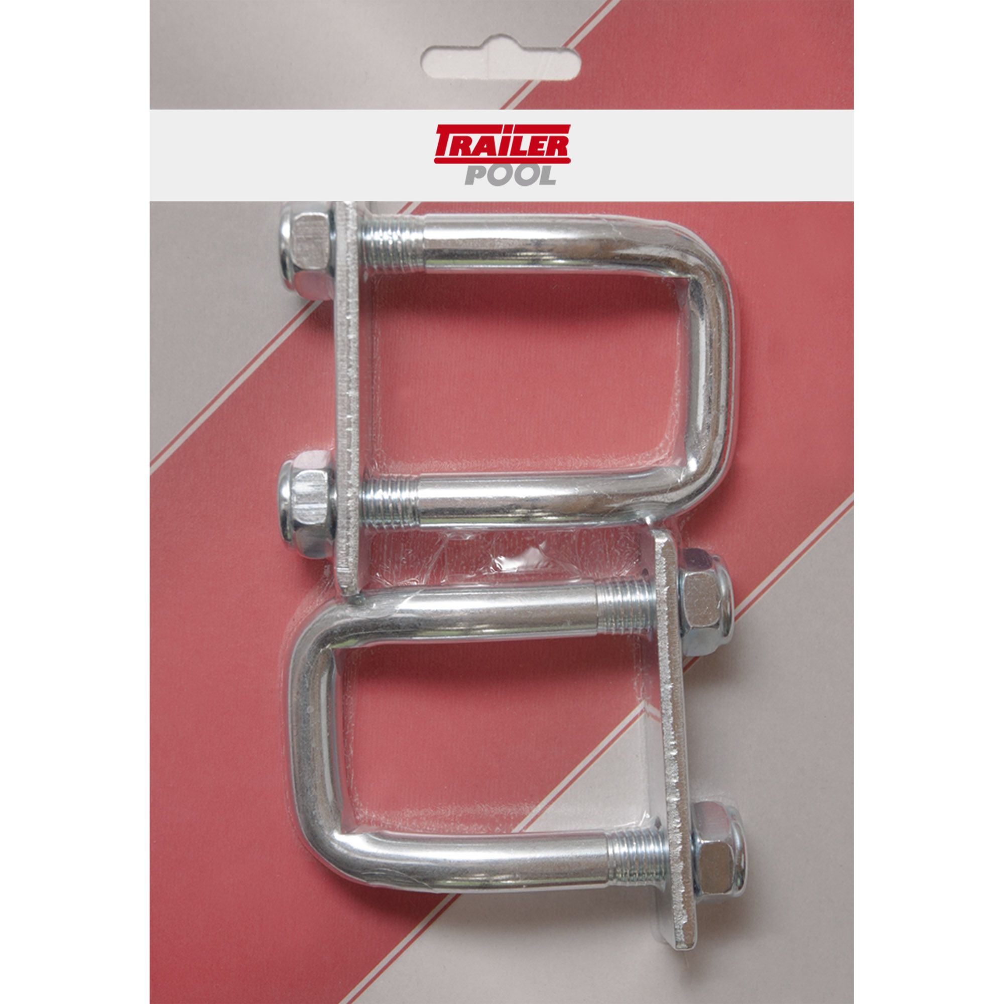 Set of 2 lashing brackets, 50 x 83 mm, M 12, crank
