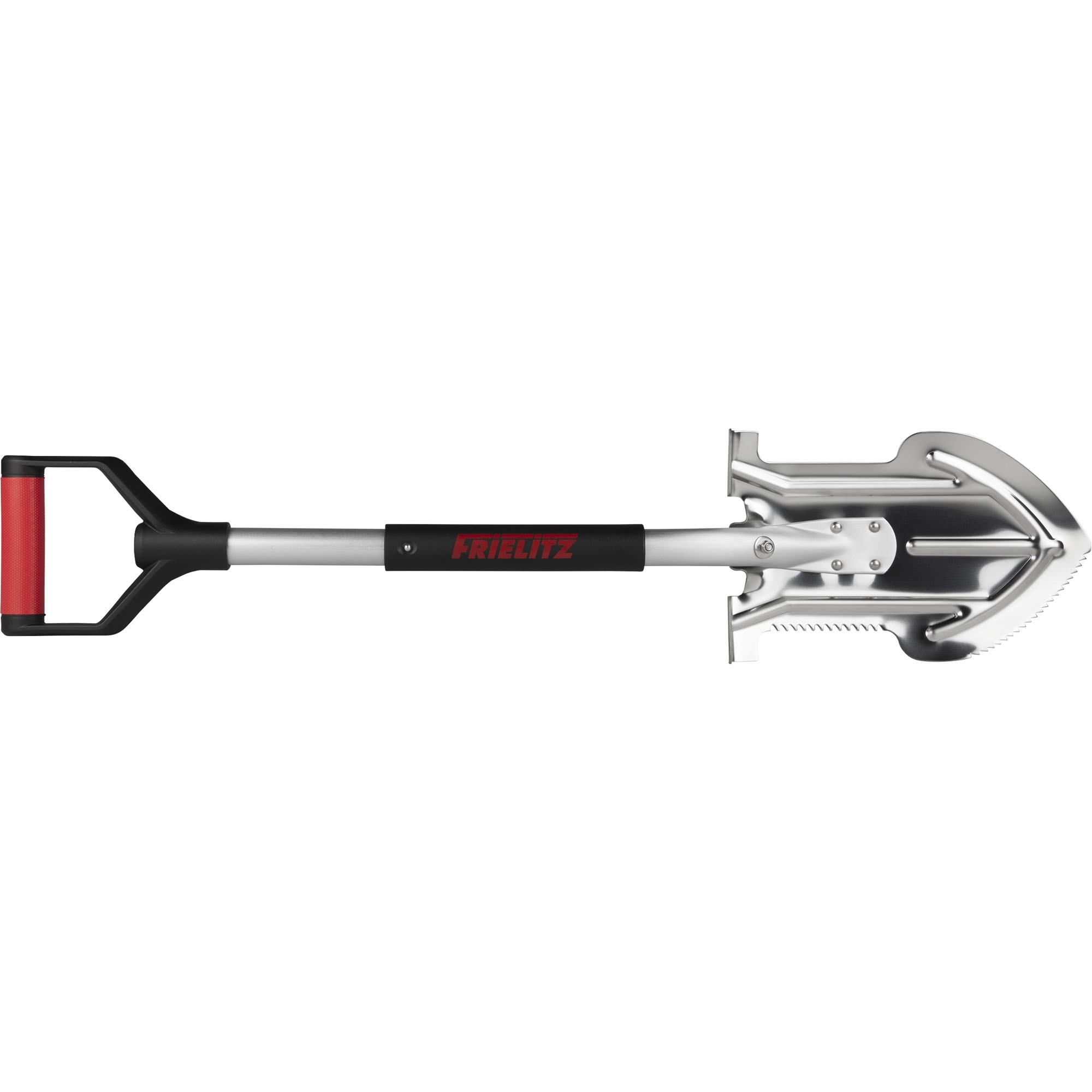 Folding shovel with stainless steel blade, Length 420/850 mm
