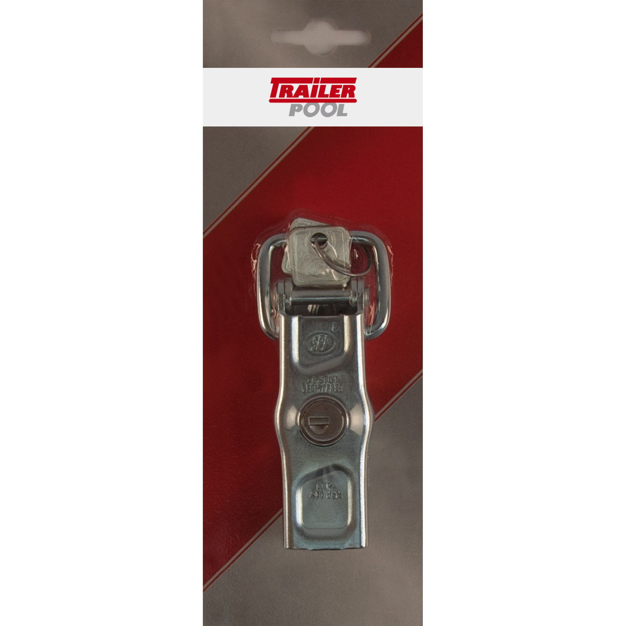 Excentric closure short, galvanised with lock