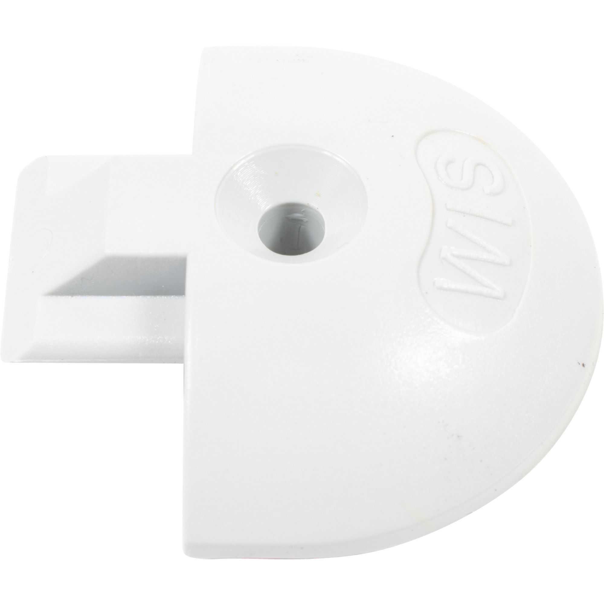 End Cap/Airline Track, Round, Plastic, Grey End Cap/Airline Track, Round, Plastic, Grey