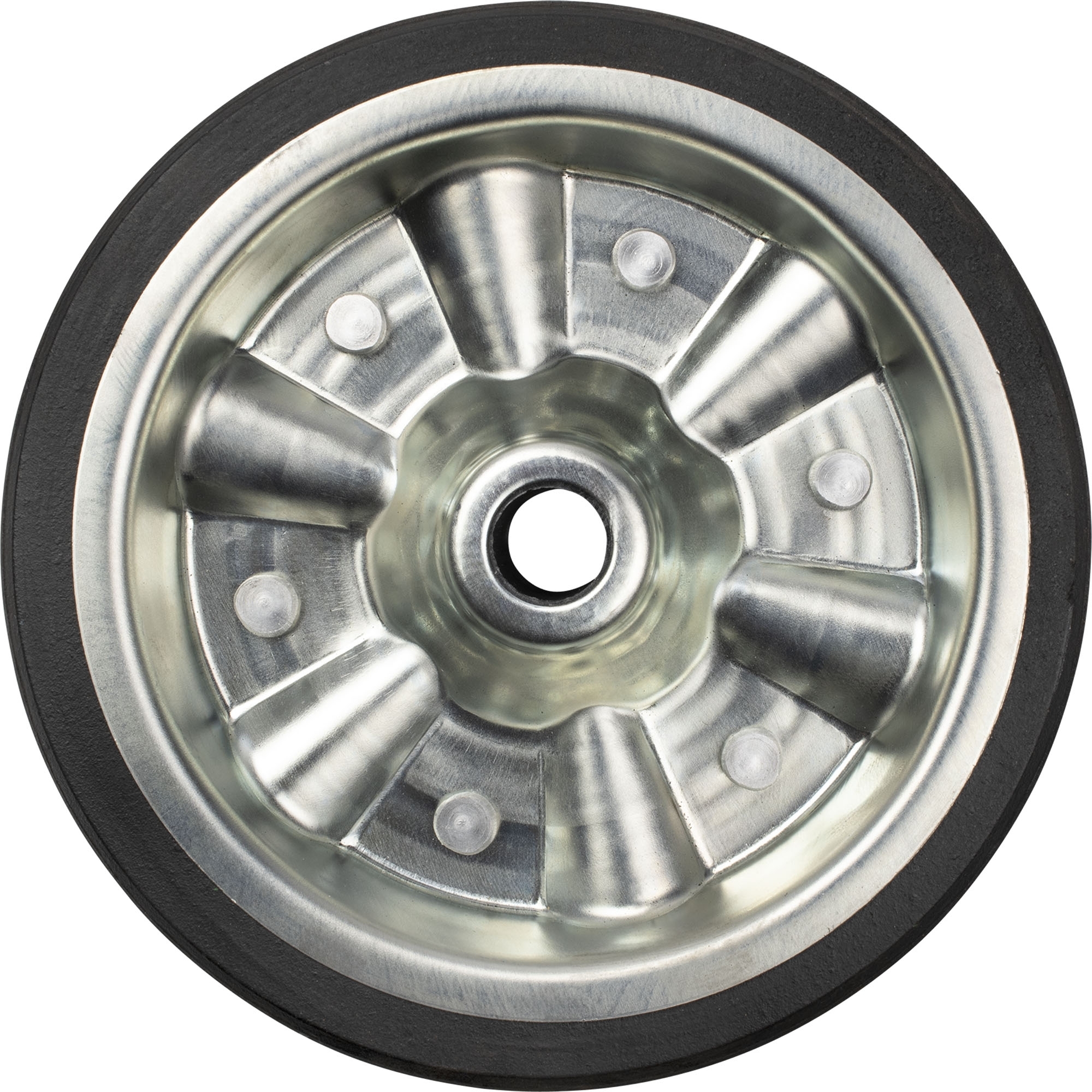 Solid Rubber Wheel, 200x50 mm, Metal Rim